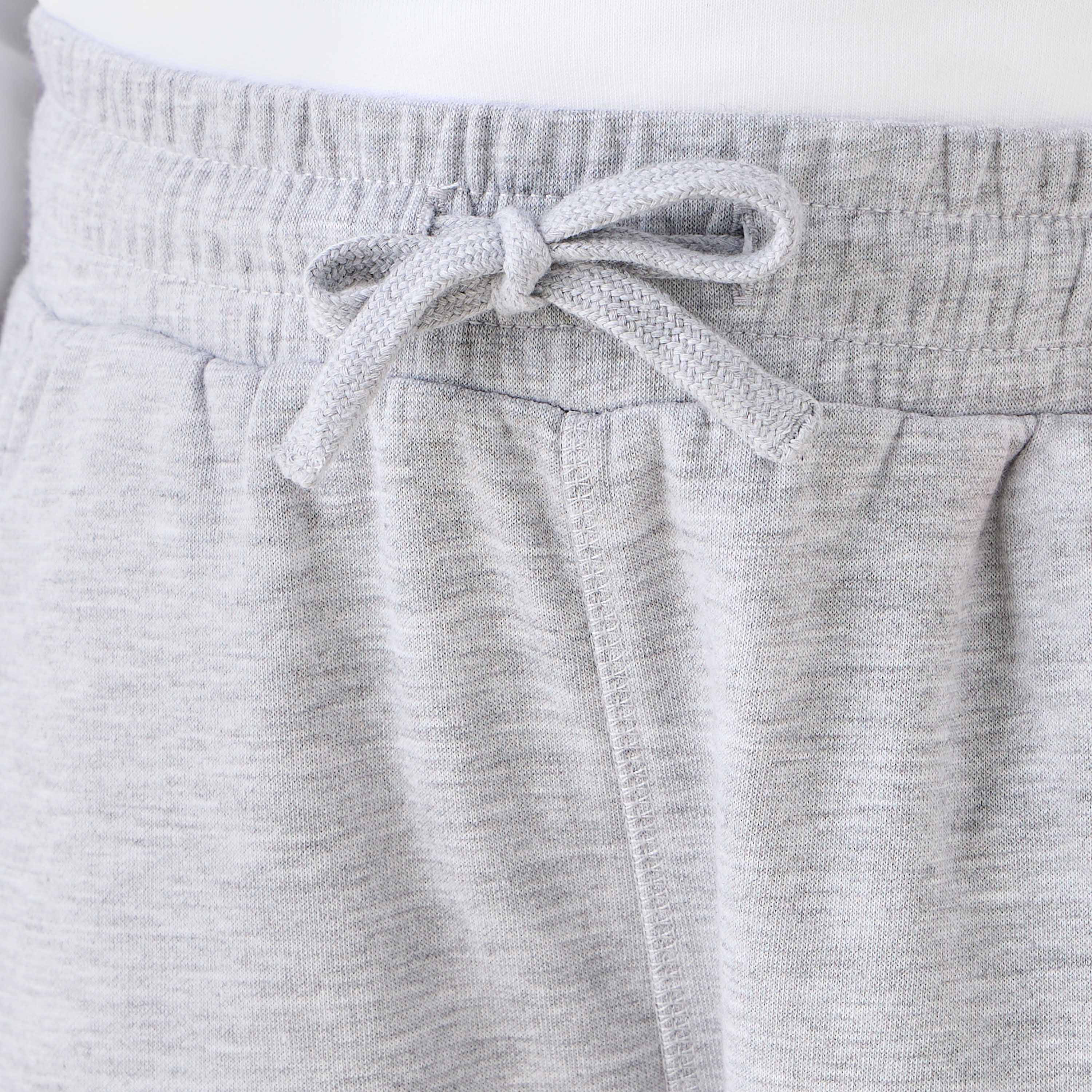 Juniors Solid Joggers with Drawstring Closure-boys-clothing-schoolwear-bottoms-joggers-image-4