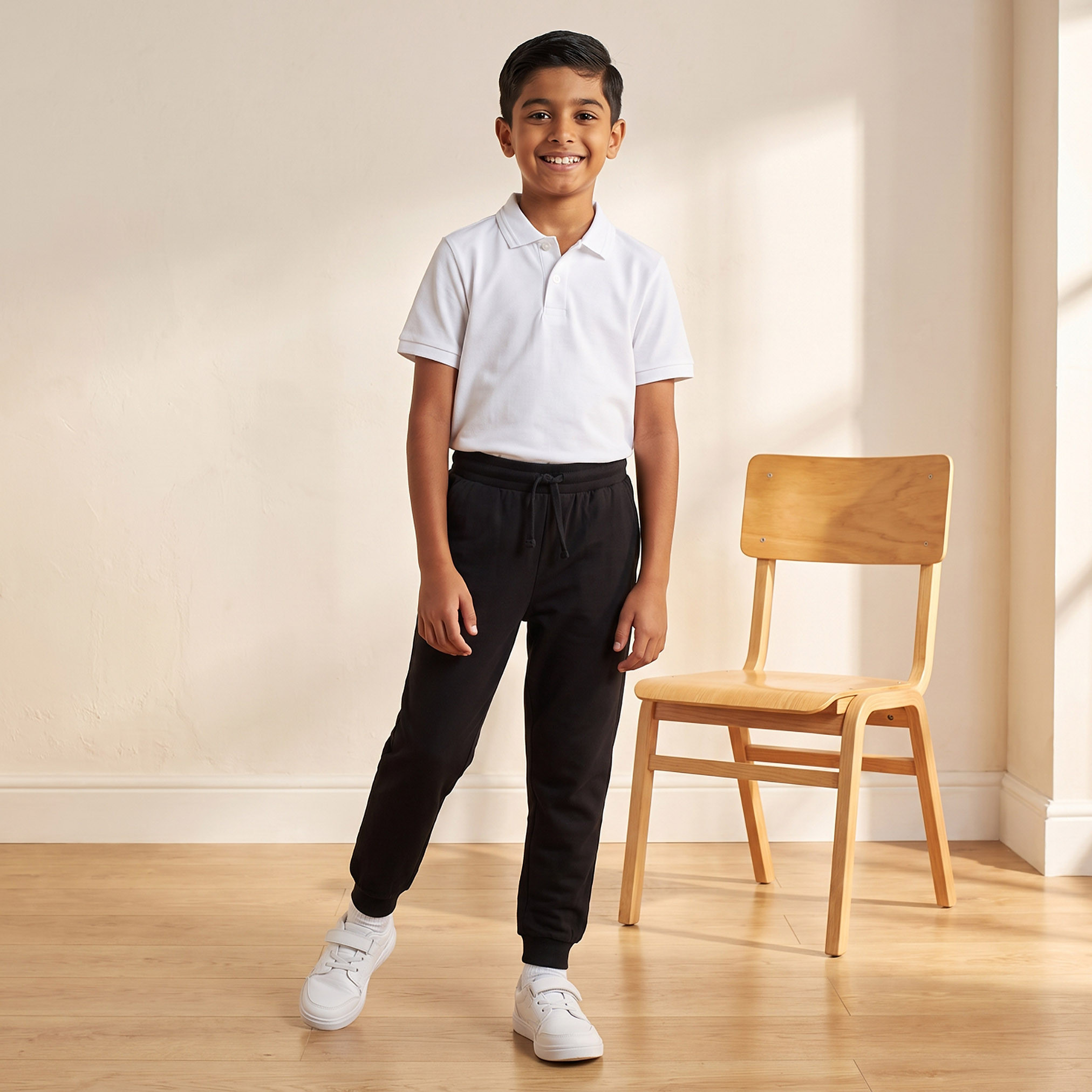 بنطلون رياضي بخصر مطاطي ورباط إغلاق وجيوب من جونيورز-boys-clothing-bottoms-joggersandtrackpants-image-2