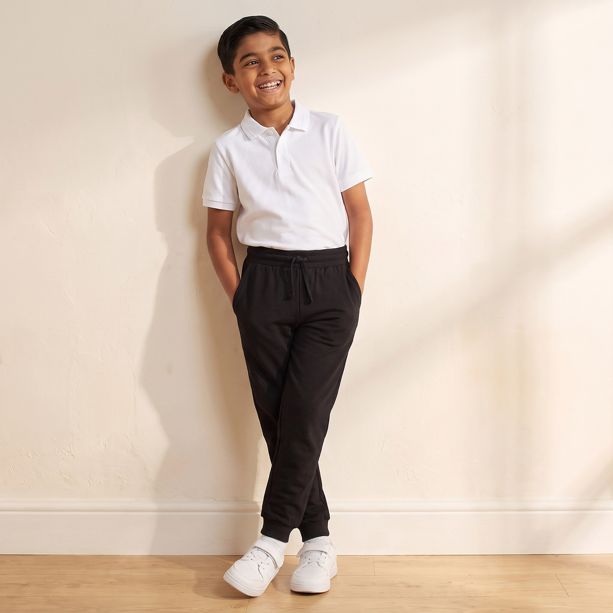بنطلون رياضي بخصر مطاطي ورباط إغلاق وجيوب من جونيورز-boys-clothing-bottoms-joggersandtrackpants-image-5