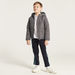 Juniors Hooded Jacket with Long Sleeves and Pockets-Coats and Jackets-thumbnailMobile-1