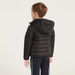 Juniors Quilted Hooded Jacket with Long Sleeves and Pockets-Coats and Jackets-thumbnail-3