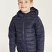 Juniors Quilted Hooded Jacket with Long Sleeves and Pockets-Coats and Jackets-thumbnail-2
