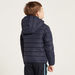 Juniors Quilted Hooded Jacket with Long Sleeves and Pockets-Coats and Jackets-thumbnail-3