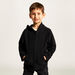 Juniors Solid Zippered Jacket with Long Sleeves and Hood-Coats and Jackets-thumbnail-1