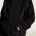 Juniors Solid Zippered Jacket with Long Sleeves and Hood-Coats and Jackets-thumbnailMobile-2