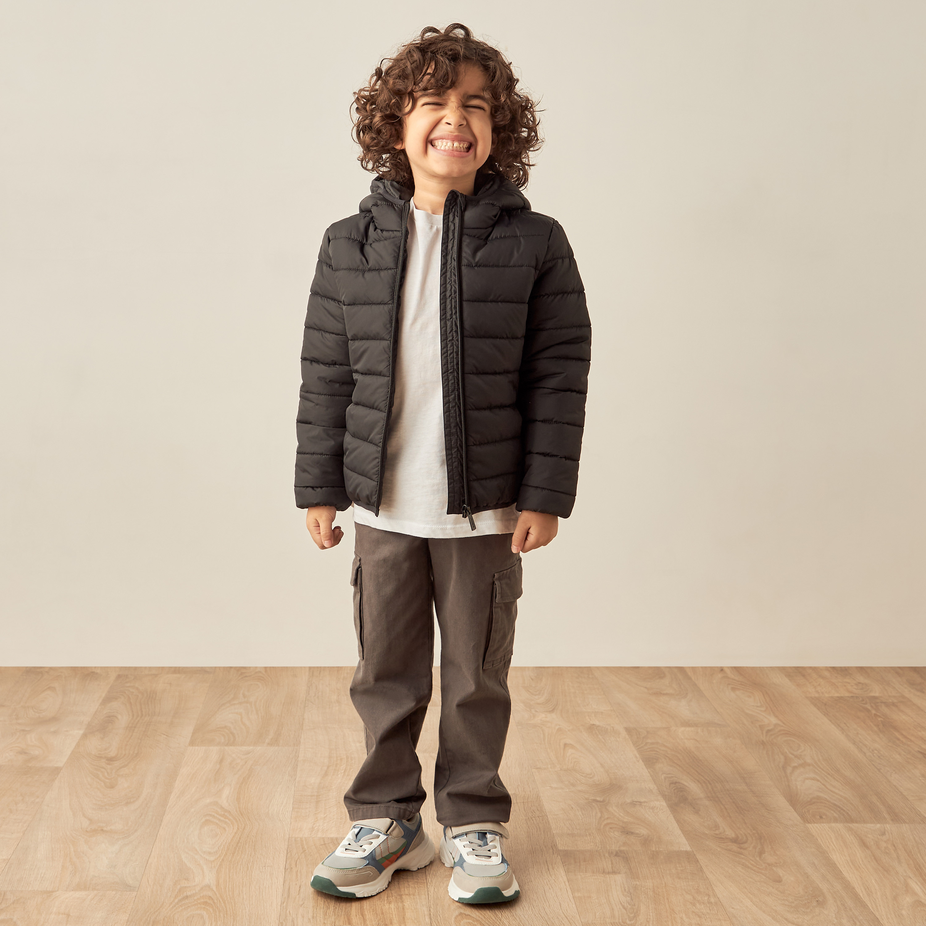جاكيت مبطّن بأكمام طويلة وقبّعة بسحّاب إغلاق من جونيورز-boys-clothing-jacketsandcoats-image-2