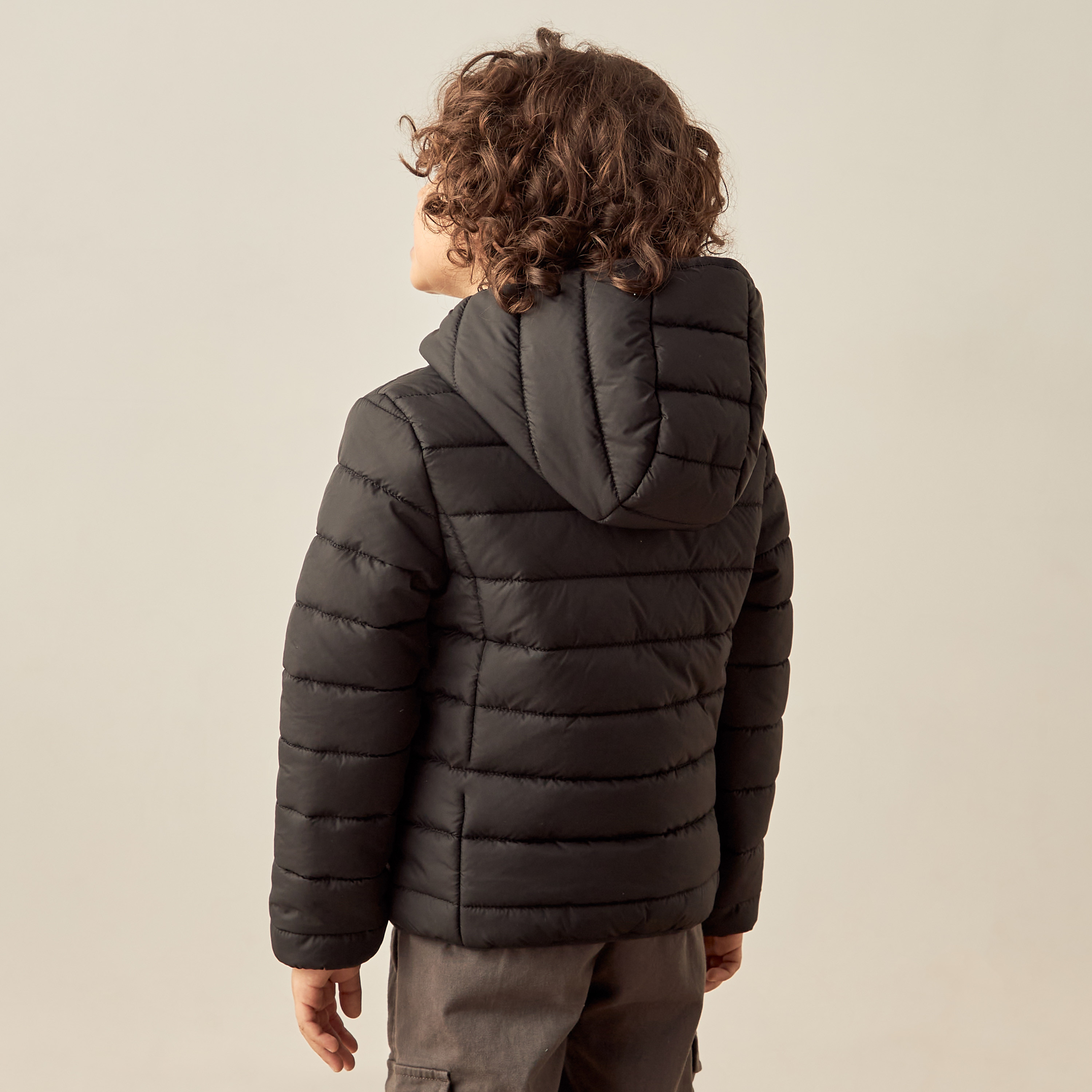 جاكيت مبطّن بأكمام طويلة وقبّعة بسحّاب إغلاق من جونيورز-boys-clothing-jacketsandcoats-image-4