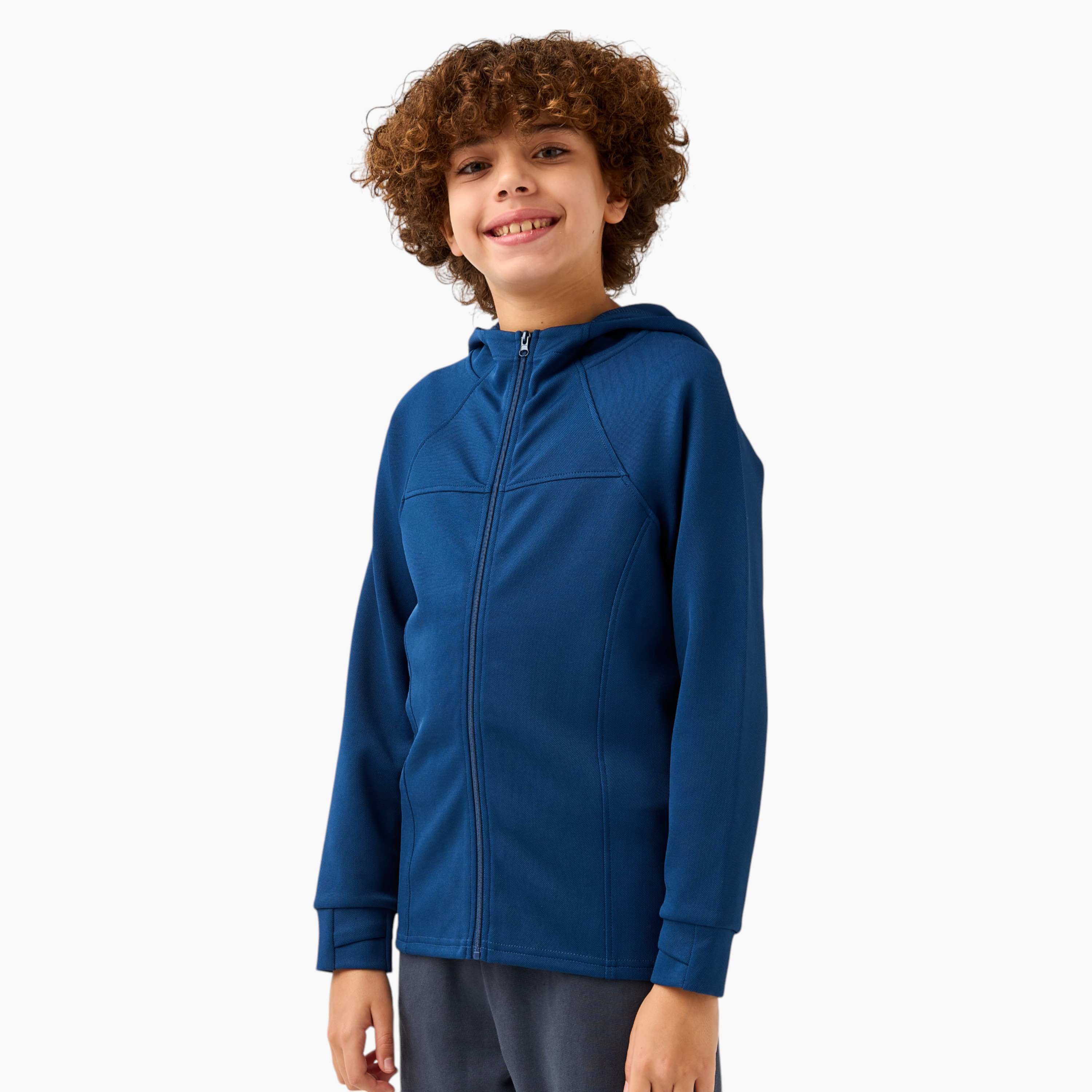 جاكيت سادة بسحاب إغلاق وقبعة من جونيورز-boys-clothing-jacketsandcoats-image-4