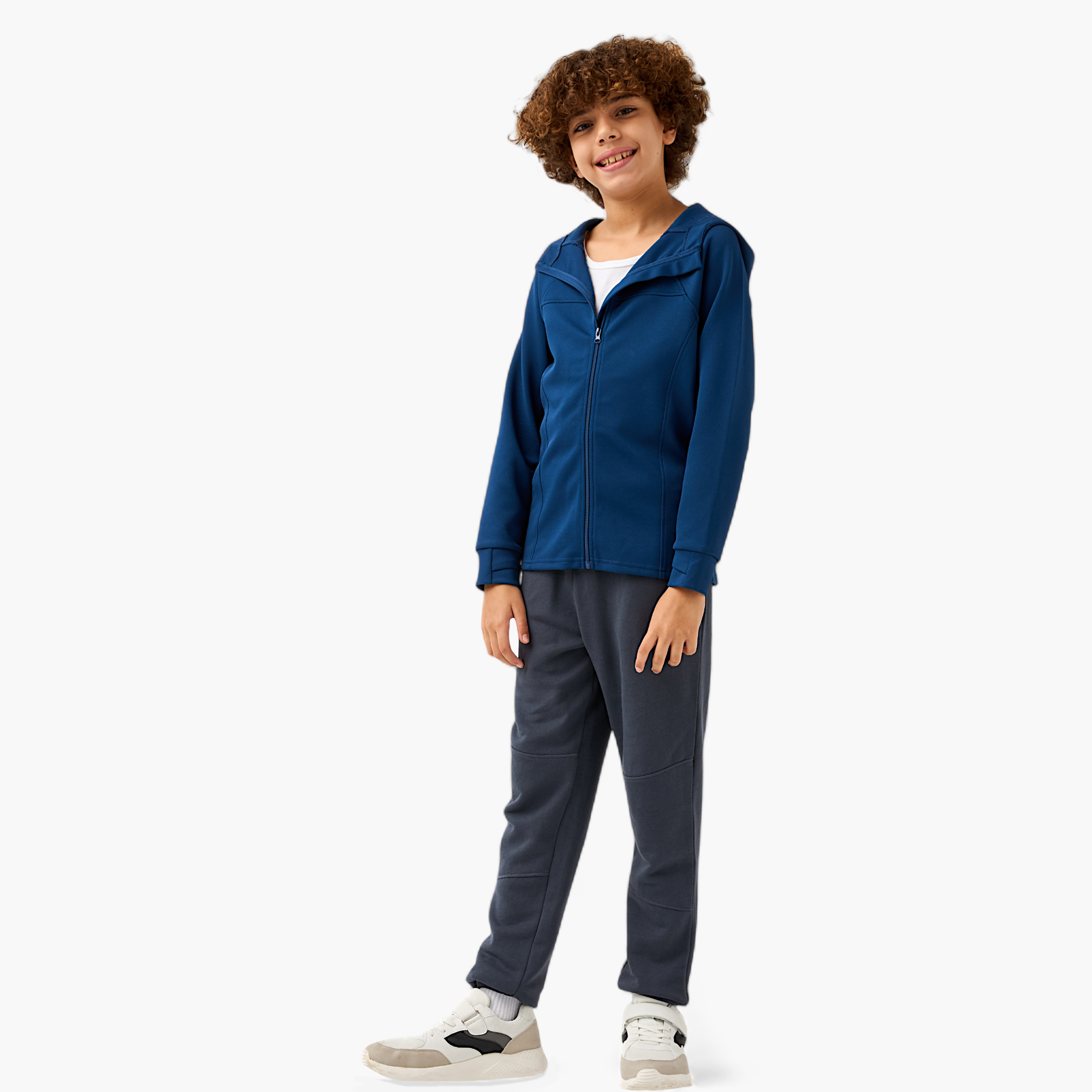 جاكيت سادة بسحاب إغلاق وقبعة من جونيورز-boys-clothing-jacketsandcoats-image-3