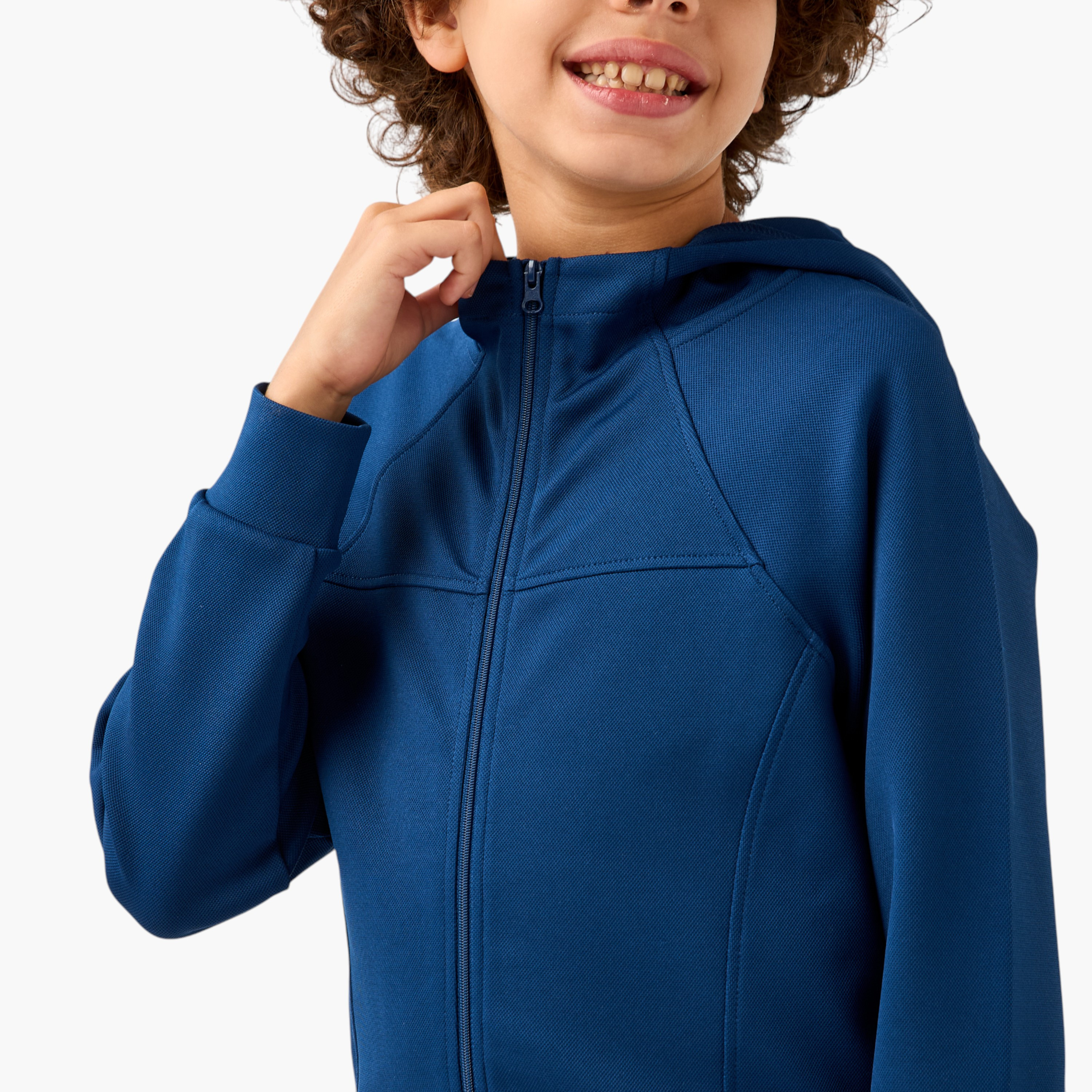جاكيت سادة بسحاب إغلاق وقبعة من جونيورز-boys-clothing-jacketsandcoats-image-1