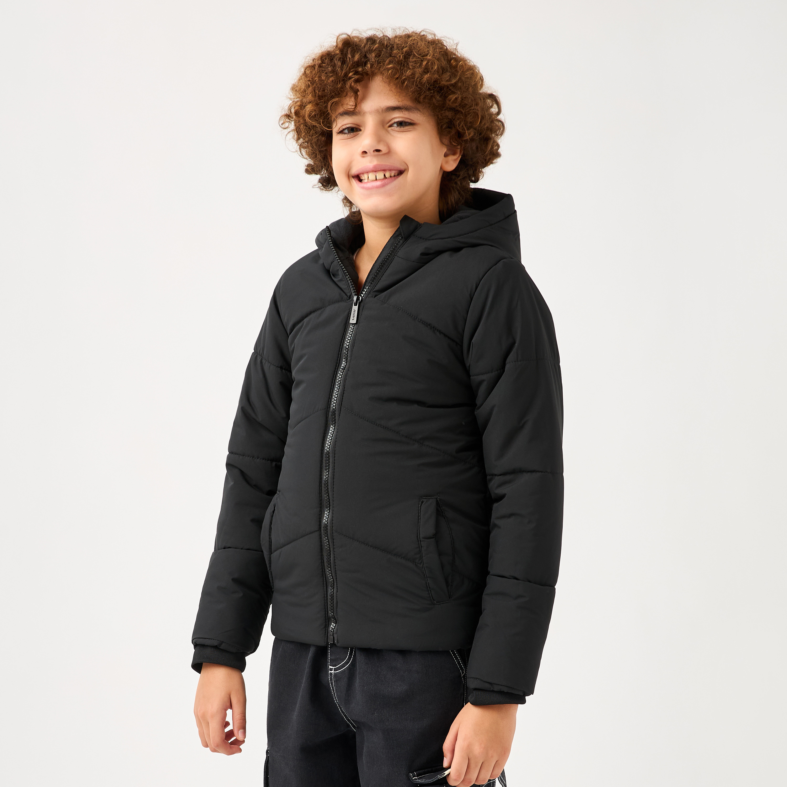 جاكيت سادة بأكمام طويلة وسحّاب إغلاق من جونيورز-boys-clothing-jacketsandcoats-image-4