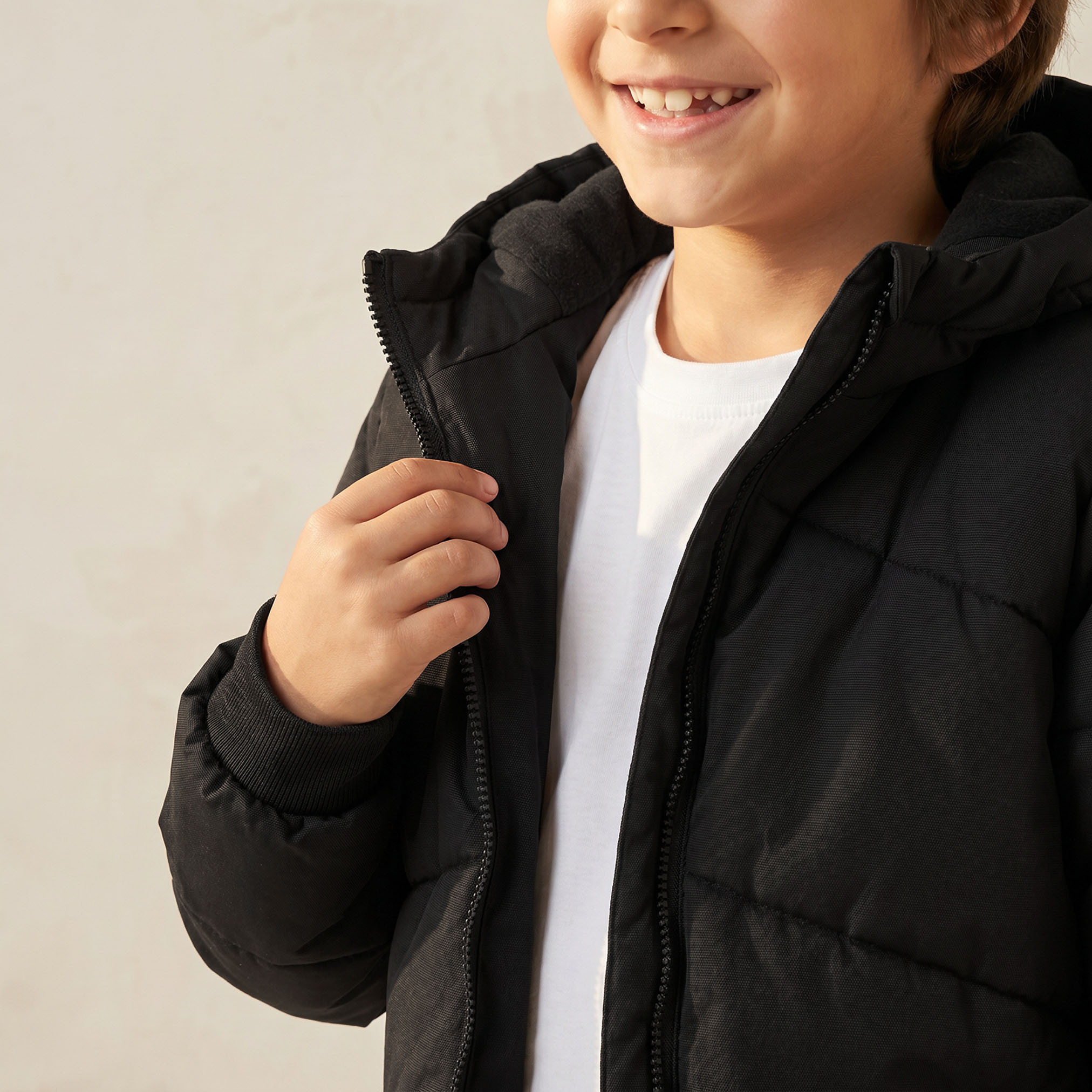 Juniors Solid Jacket with Long Sleeves and Zip Closure-boys-clothing-jacketsandcoats-image-6