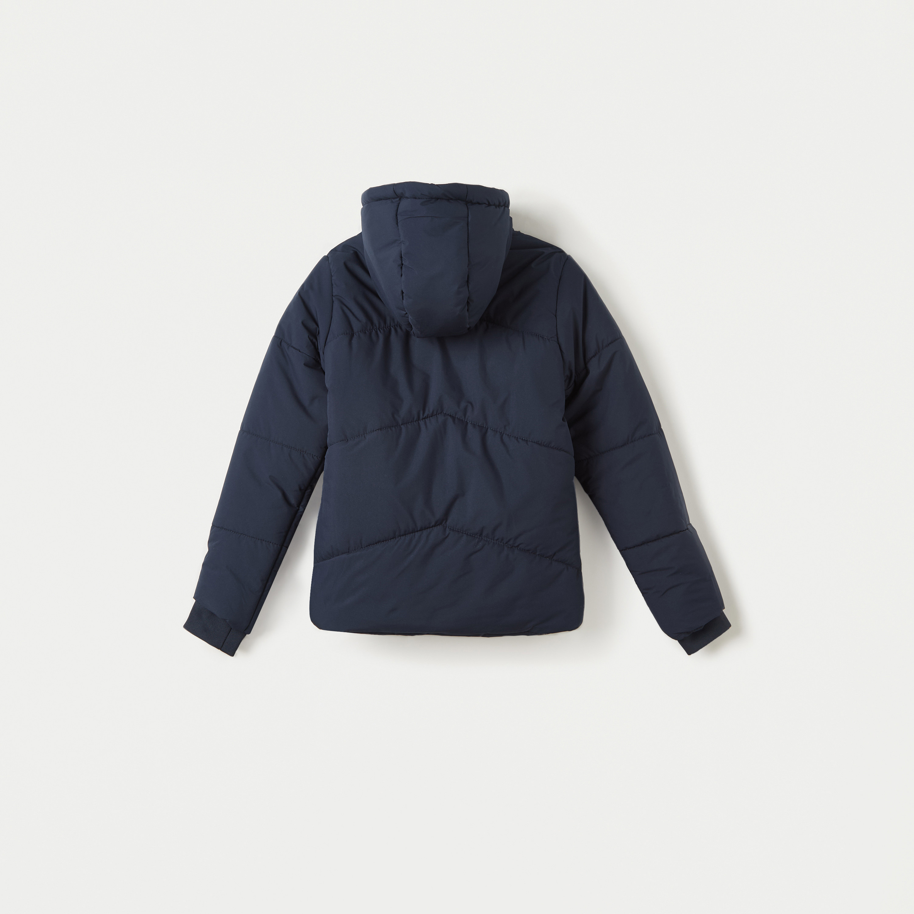 Juniors Solid Jacket with Long Sleeves and Zip Closure-boys-clothing-jacketsandcoats-image-2