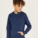 Juniors Solid Hooded Sweatshirt with Pockets-Coats and Jackets-thumbnail-2