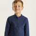 Juniors Solid Zip Through Jacket with High Neck and Long Sleeves-Coats and Jackets-thumbnail-2