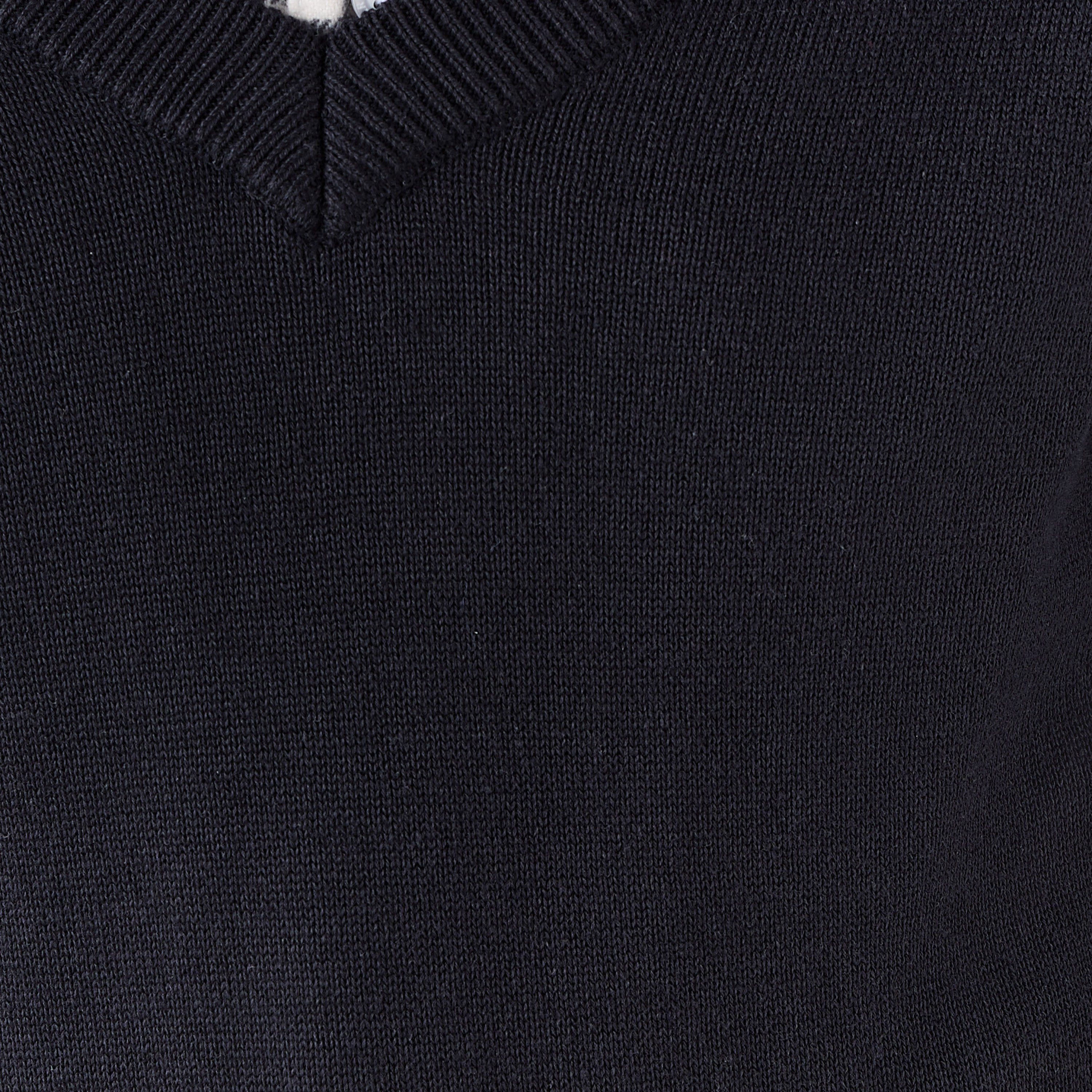 Juniors Solid Sweater with V-neck and Long Sleeves-boys-clothing-jumpersandcardigans-image-5