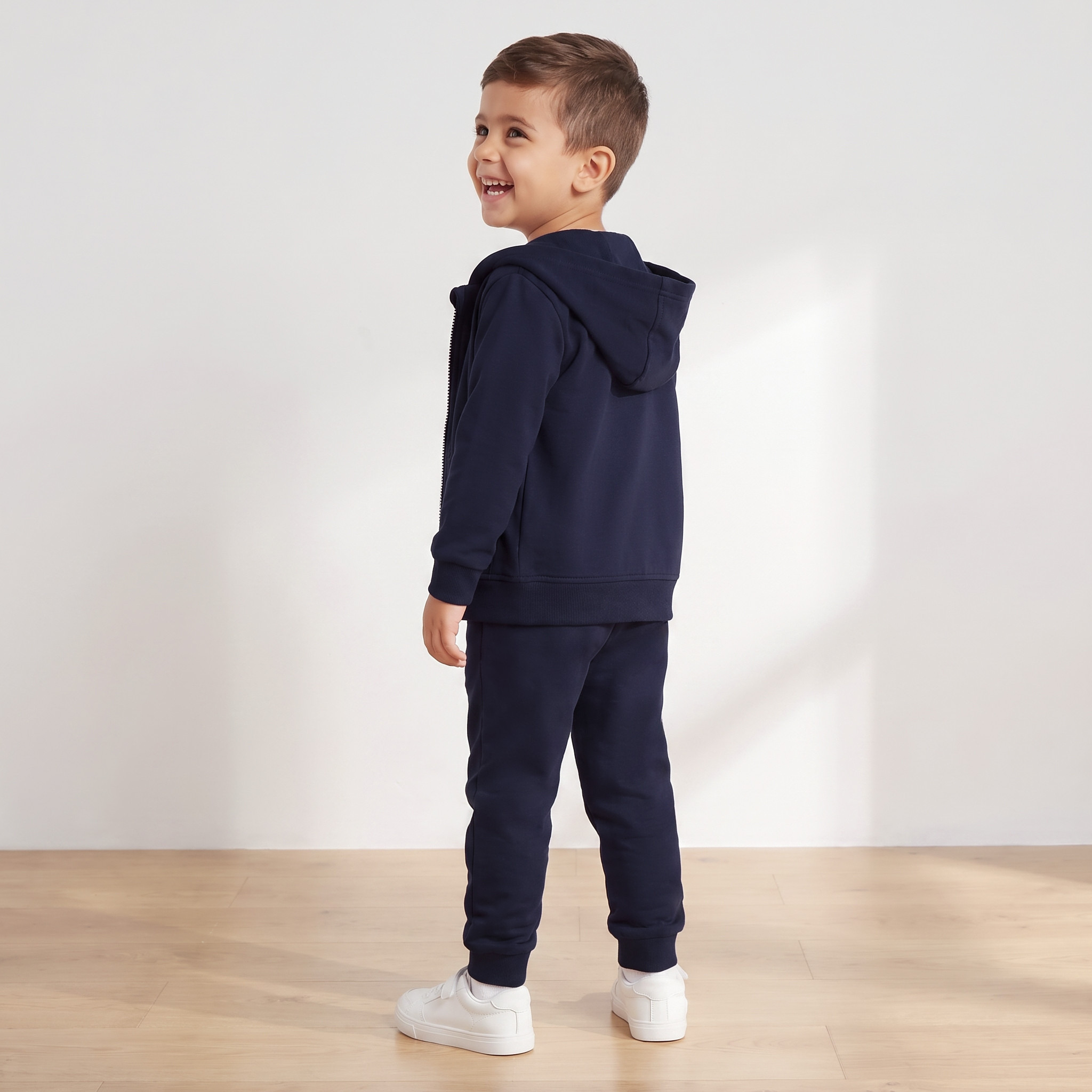 Juniors School Set with Hooded Sweatshirt and Joggers - Boys-boys-clothing-schoolwear-sets-image-4
