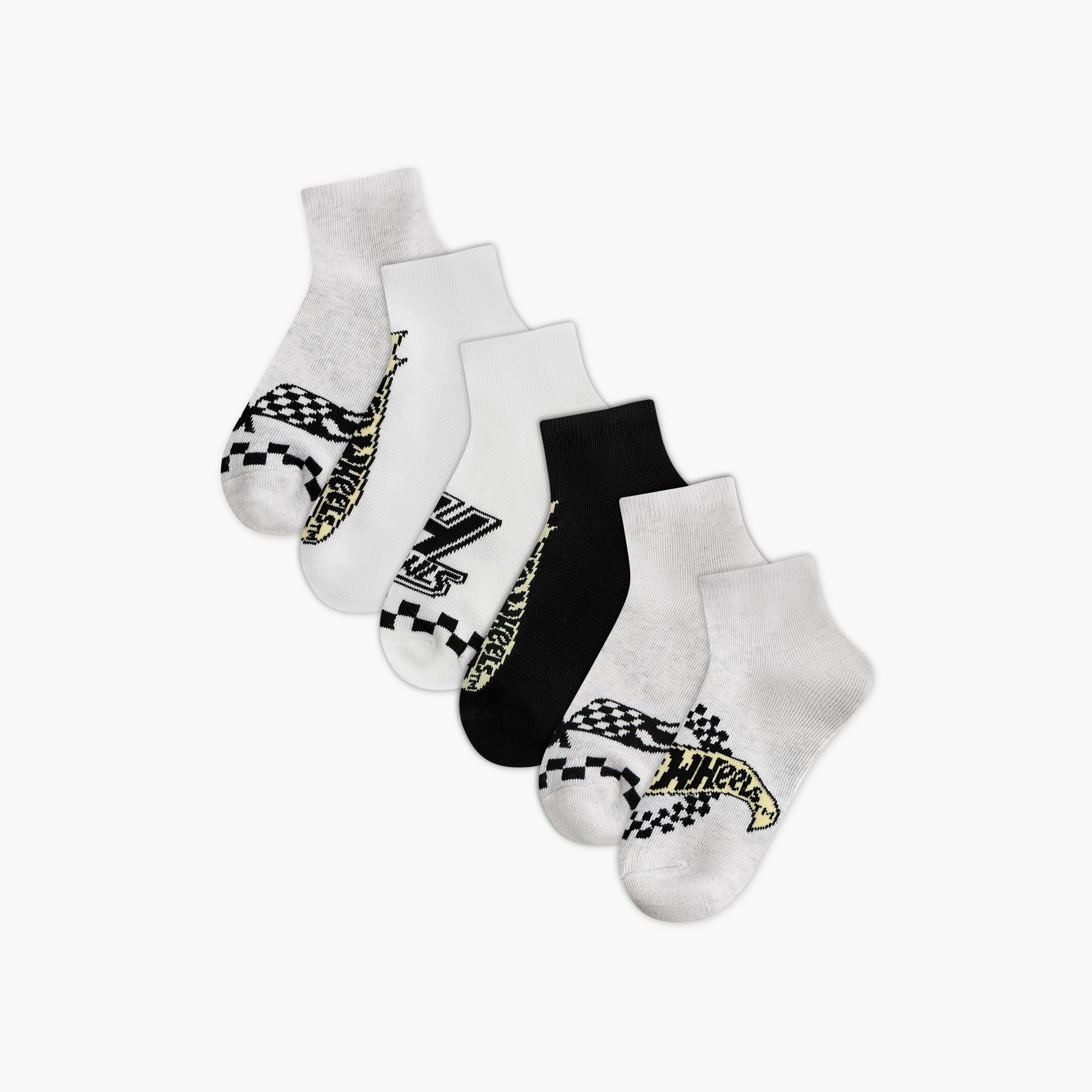 Printed Ankle Length Socks - Set of 6-boys-accessories-socks-image-1