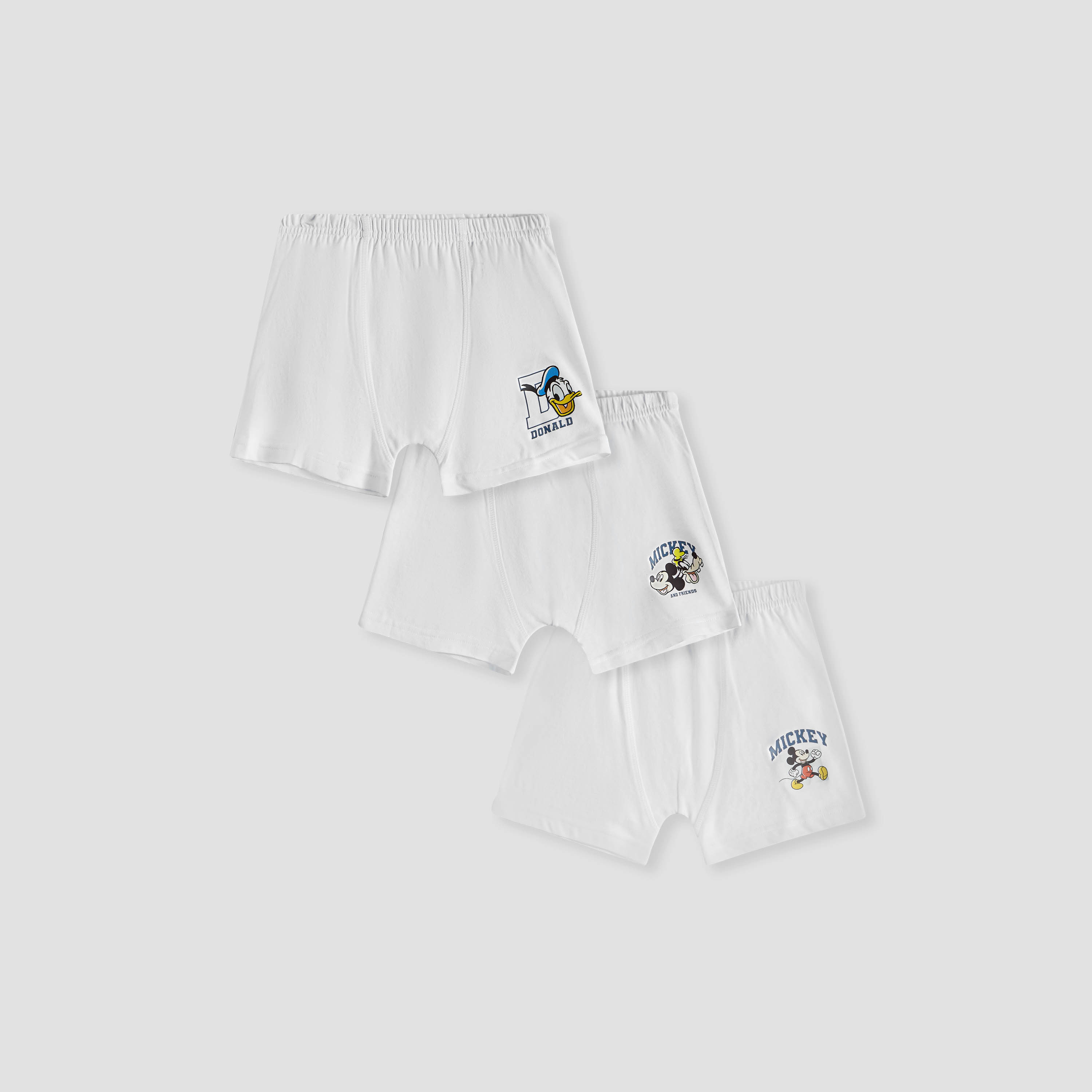 Disney Mickey Mouse Print Boxer Briefs - Set of 3-baby-boys-clothing-innerwear-image-1