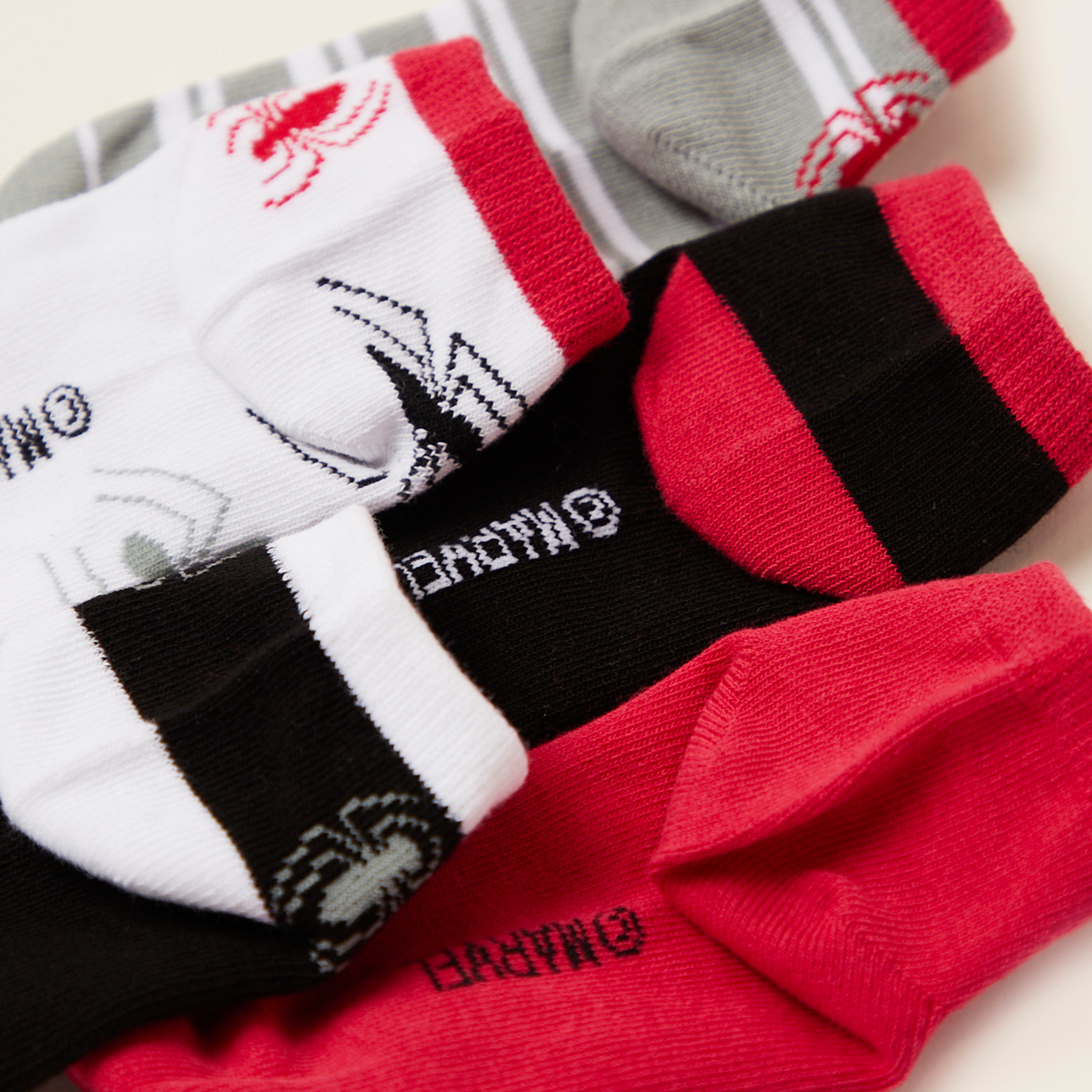 Spiderman Themed Ankle-Length Socks - Set of 5-boys-accessories-socks-image-4