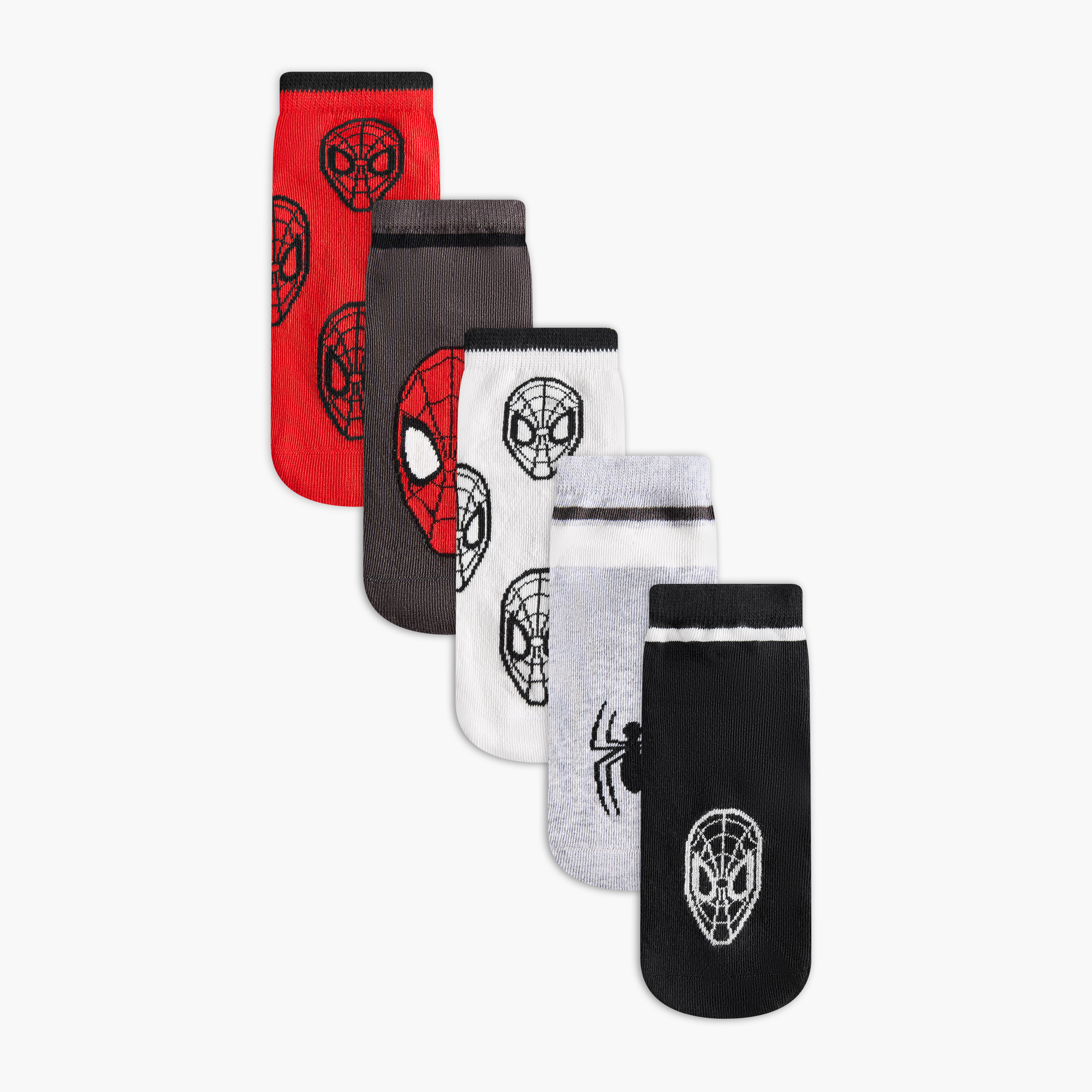 Pack of 5 Baby Boys Socks Spider-Man Print-baby-boys-accessories-socks-image-1