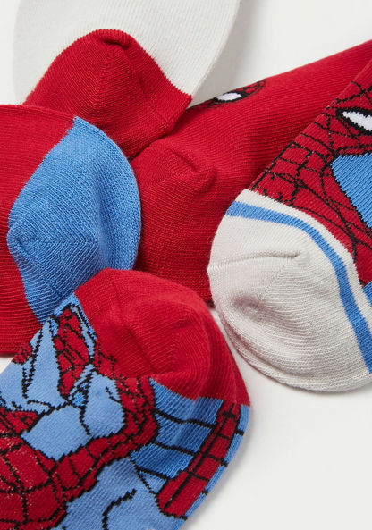 Spiderman Themed Ankle-Length Socks - Set of 5-Socks-image-3