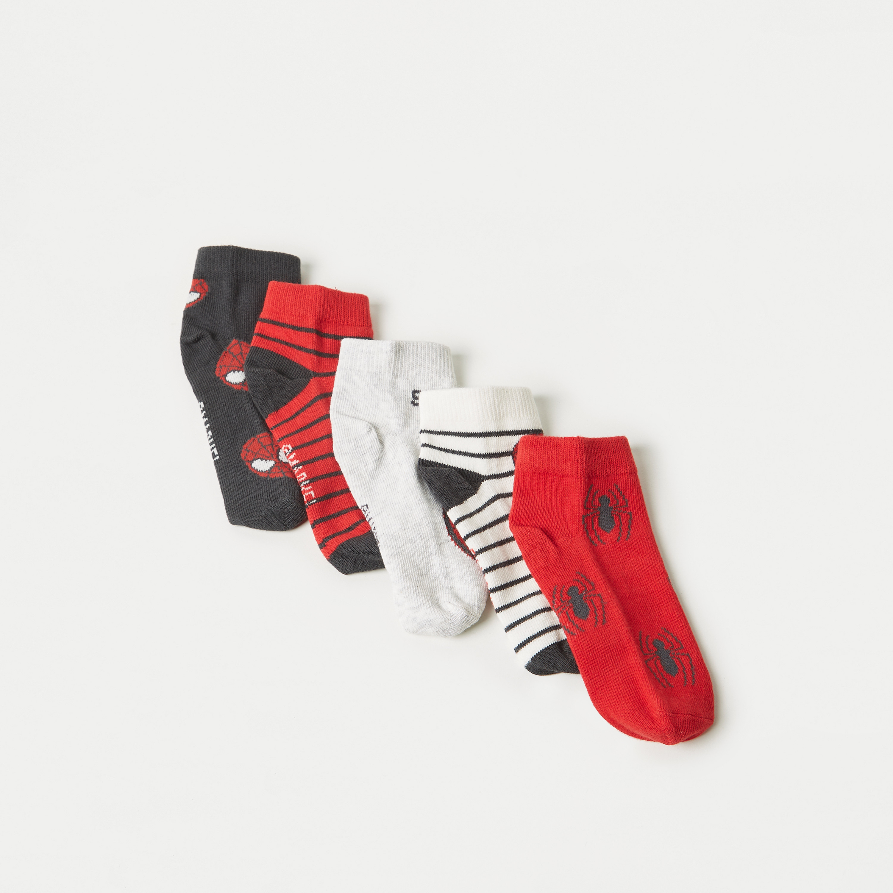 جوارب بطبعات سبايدر مان - طقم من 5 أزواج-baby-boys-accessories-socks-image-3