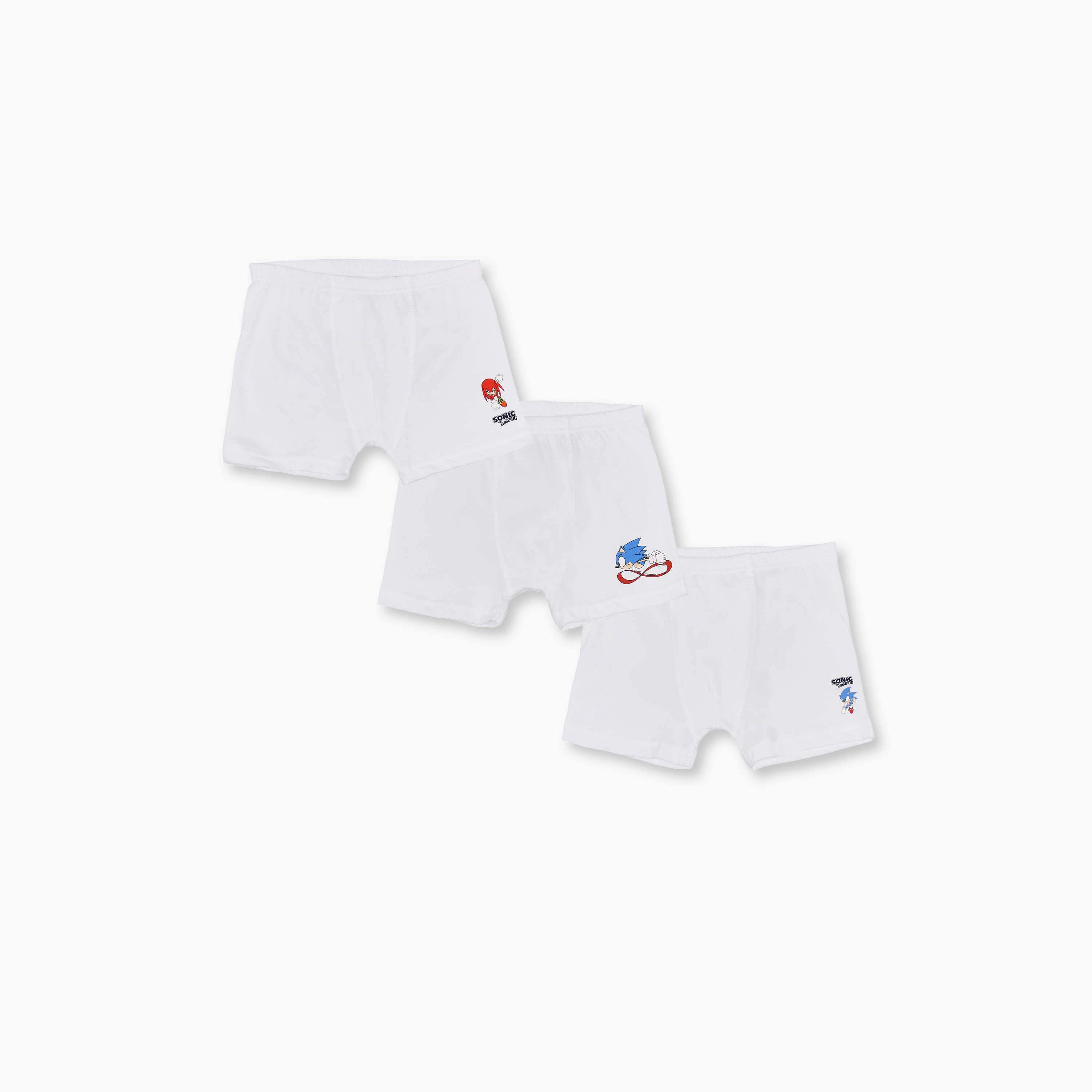 Pack of 3 Cotton Briefs with Sonic the Hedgehog Print-boys-clothing-innerwear-boxersandbriefs-image-1