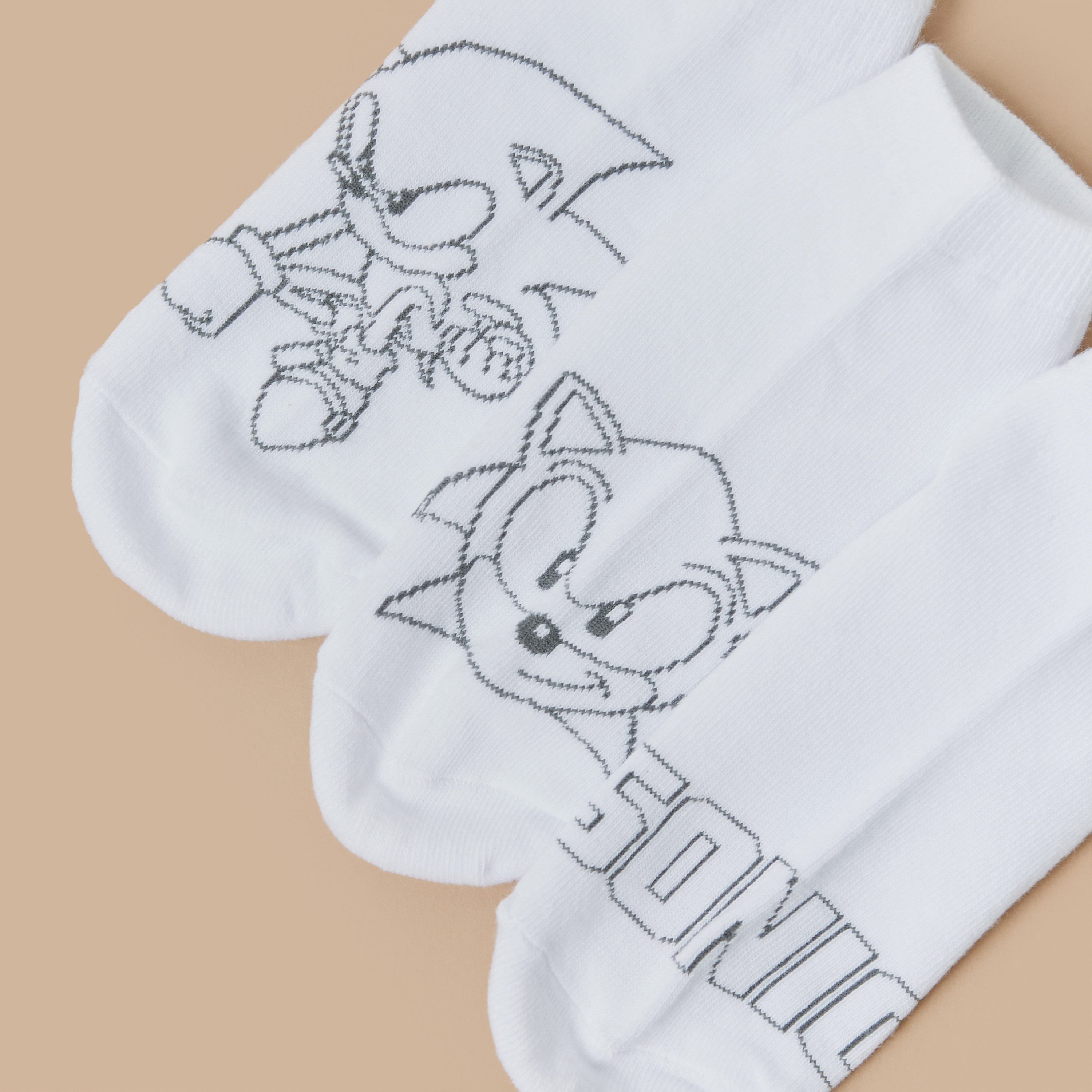 SEGA Sonic the Hedgehog Print Ankle Length Socks - Set of 3-boys-accessories-socks-image-4
