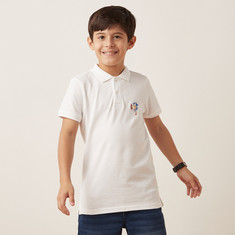 SEGA Sonic the Hedgehog Print Polo T-shirt with Short Sleeves