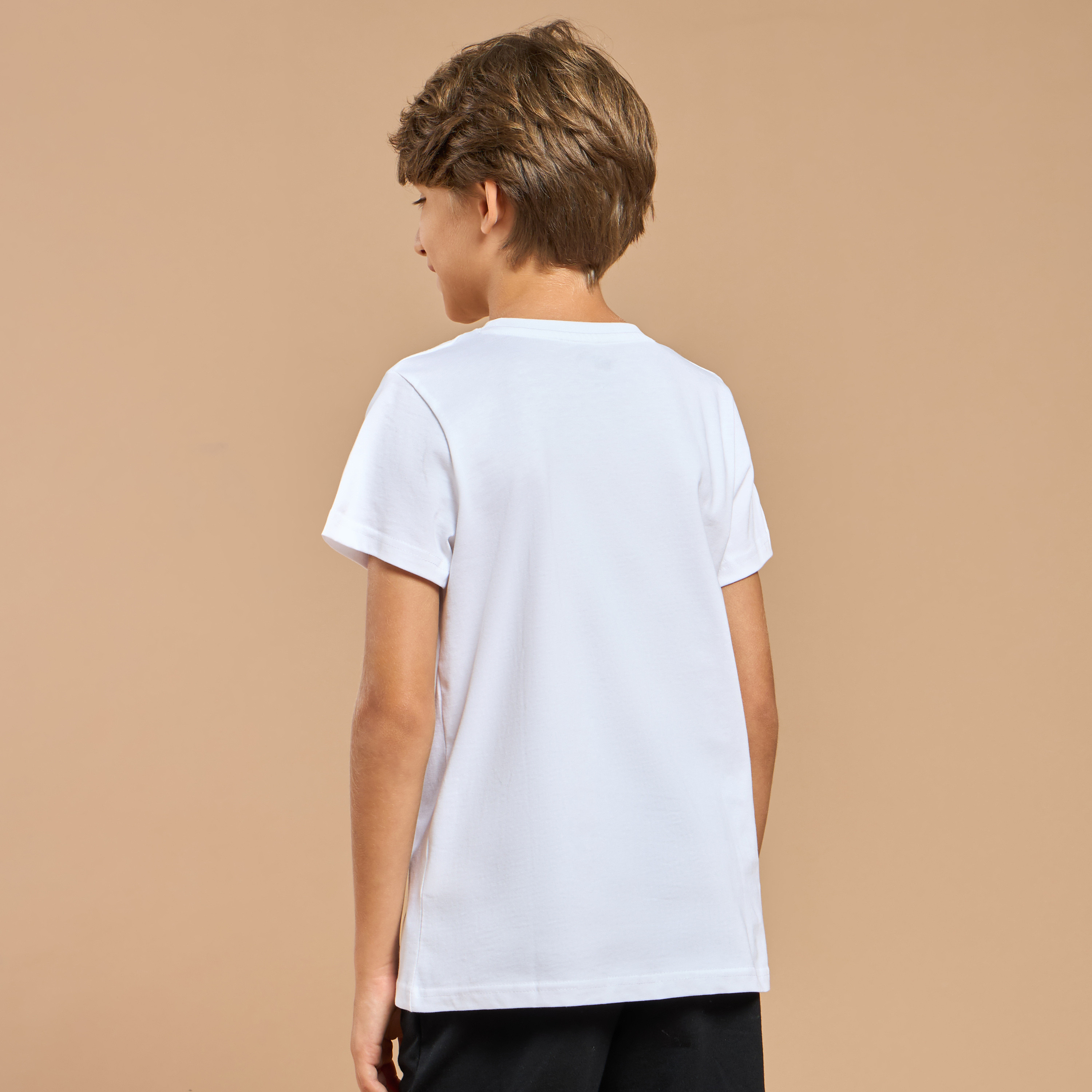 Hot Wheels Print T-shirt with Short Sleeves-boys-clothing-tshirtsandpolos-image-3