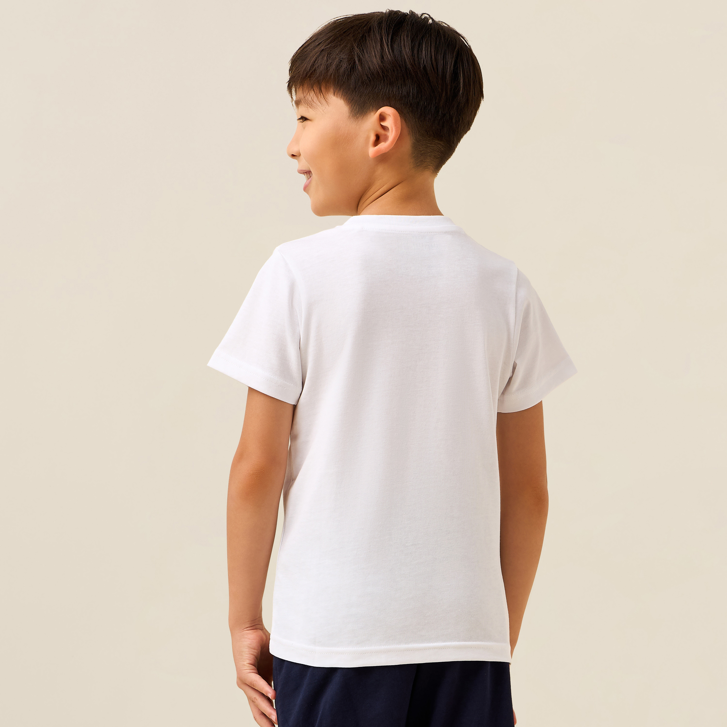 تيشيرت بأكمام قصيرة وياقة مستديرة بطبعة ناسا من جونيورز-boys-clothing-tshirtsandpolos-image-3