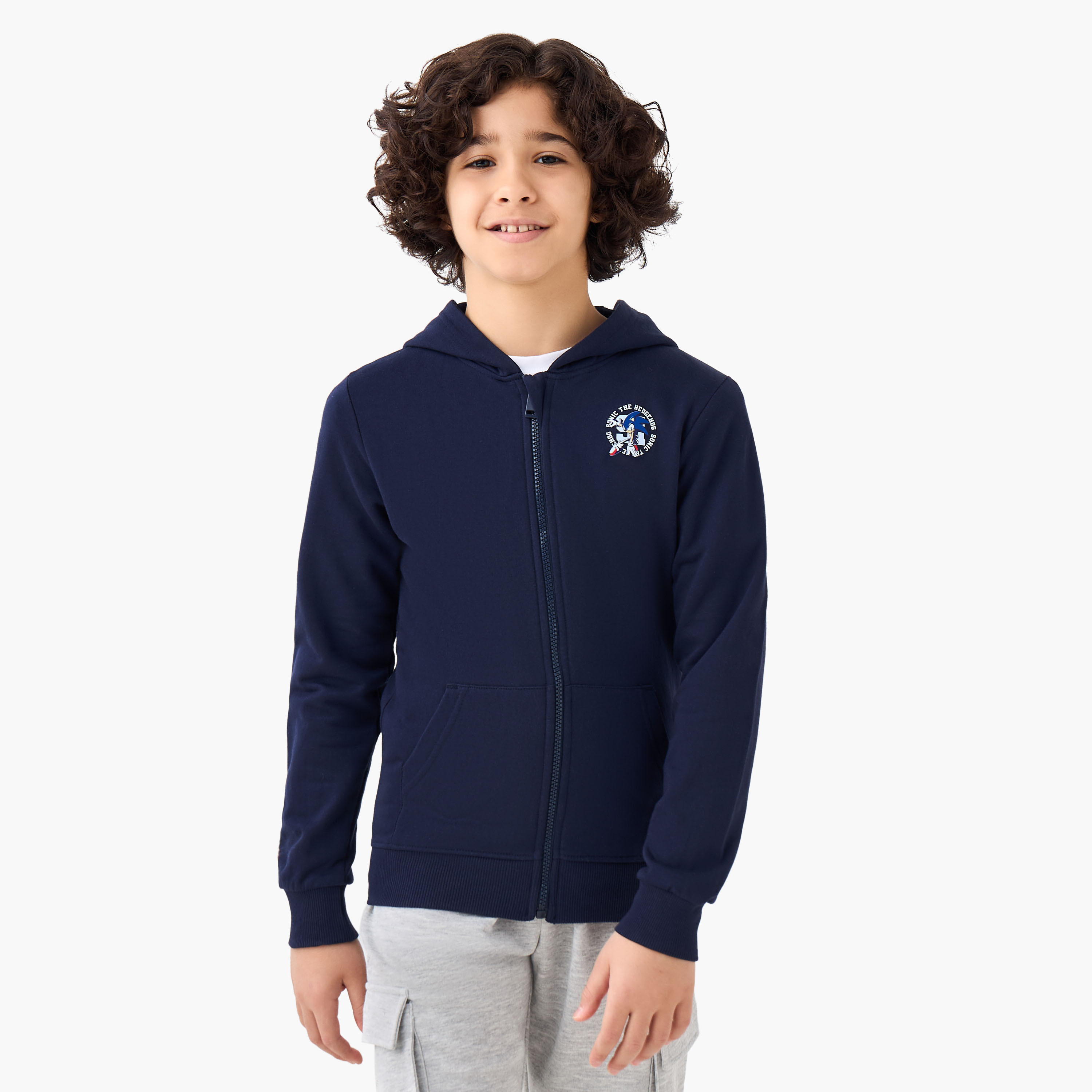 جاكيت بأكمام طويلة وقبعة وطبعات سونيك ذا هيدجهوج-boys-clothing-jacketsandcoats-image-5