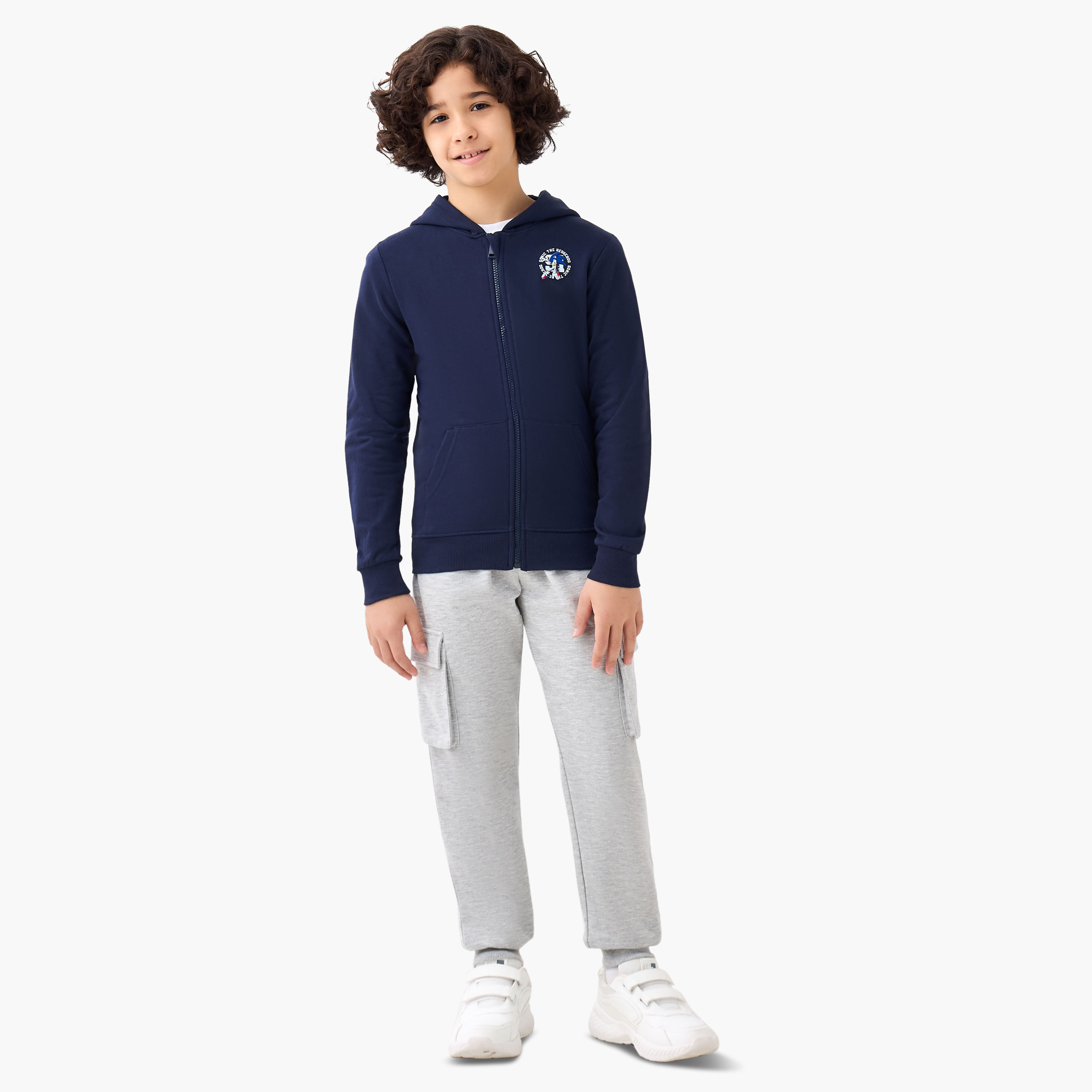 جاكيت بأكمام طويلة وقبعة وطبعات سونيك ذا هيدجهوج-boys-clothing-jacketsandcoats-image-4