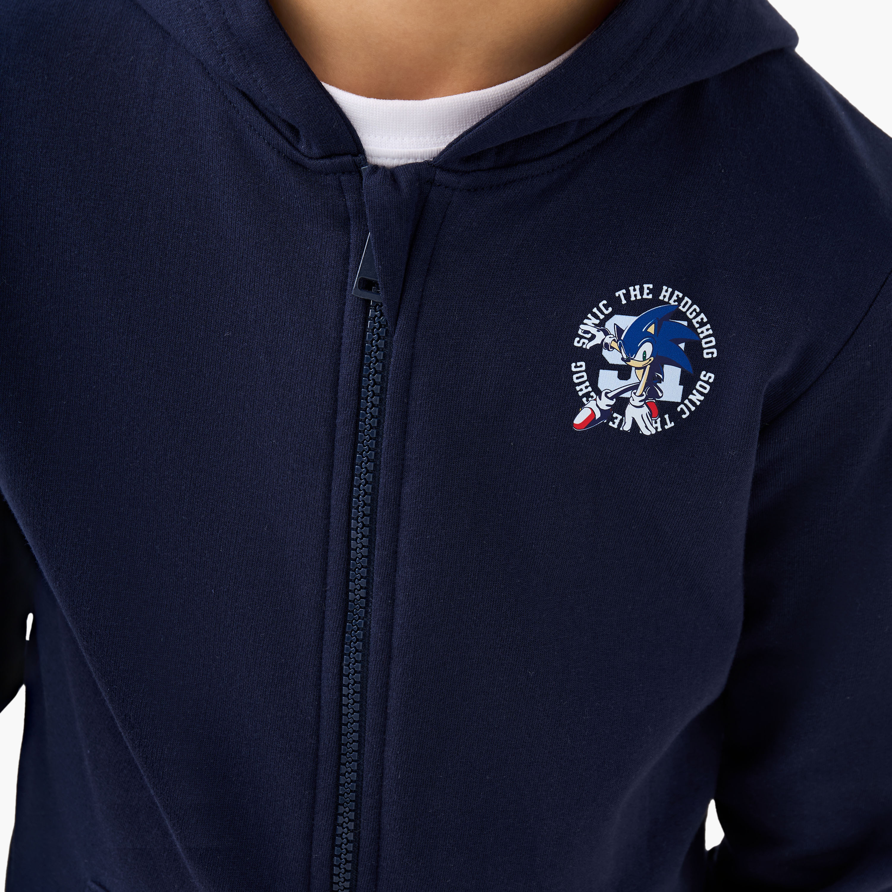 جاكيت بأكمام طويلة وقبعة وطبعات سونيك ذا هيدجهوج-boys-clothing-jacketsandcoats-image-1