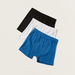 Juniors Solid Boxers with Elasticated Waistband - Set of 3-Boxers and Briefs-thumbnailMobile-1