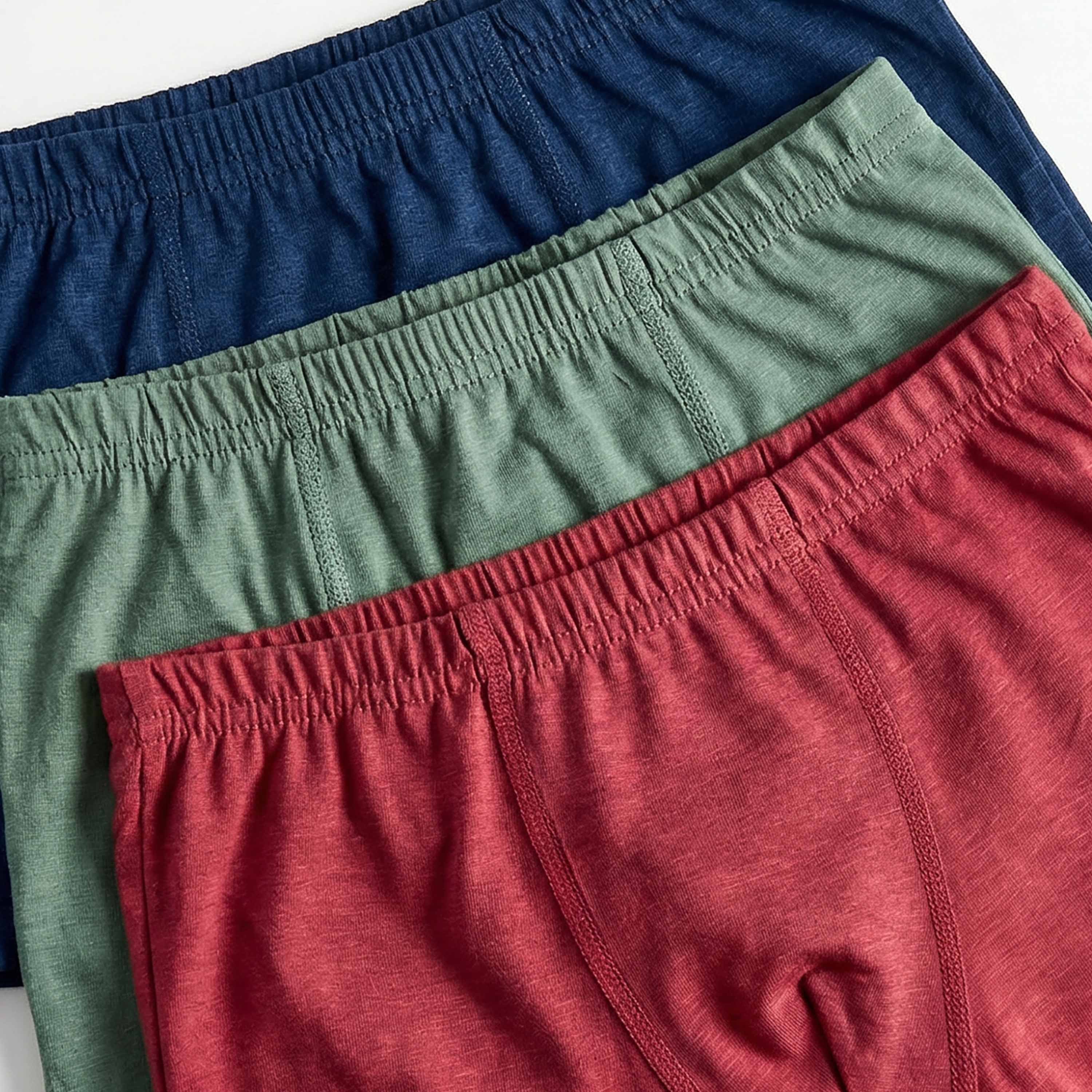 Juniors Solid Boxers with Elasticated Waistband - Set of 3-boys-clothing-innerwear-boxersandbriefs-image-5