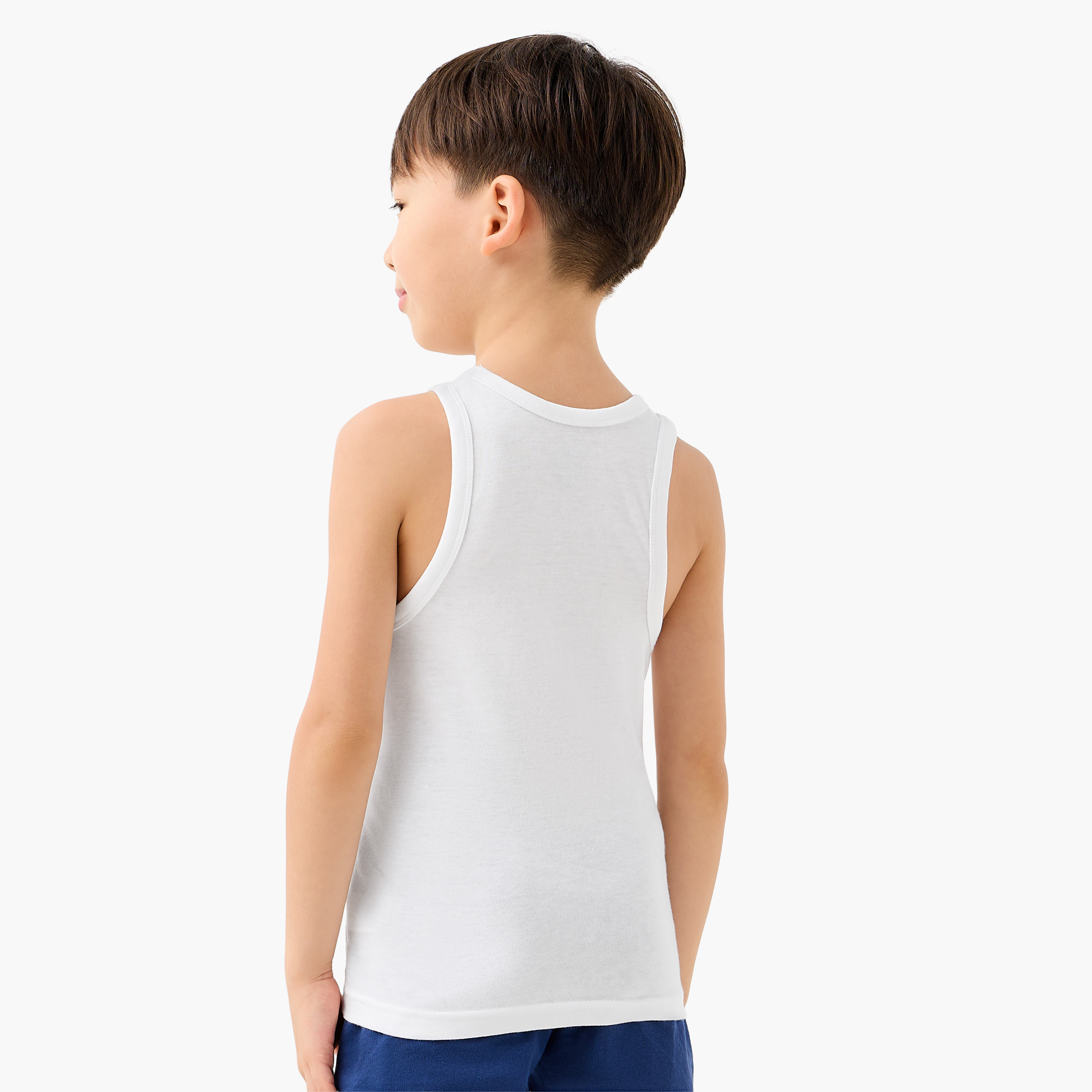 طقم فيست سادة 3 قطع من جونيورز-boys-clothing-innerwear-vests-image-5