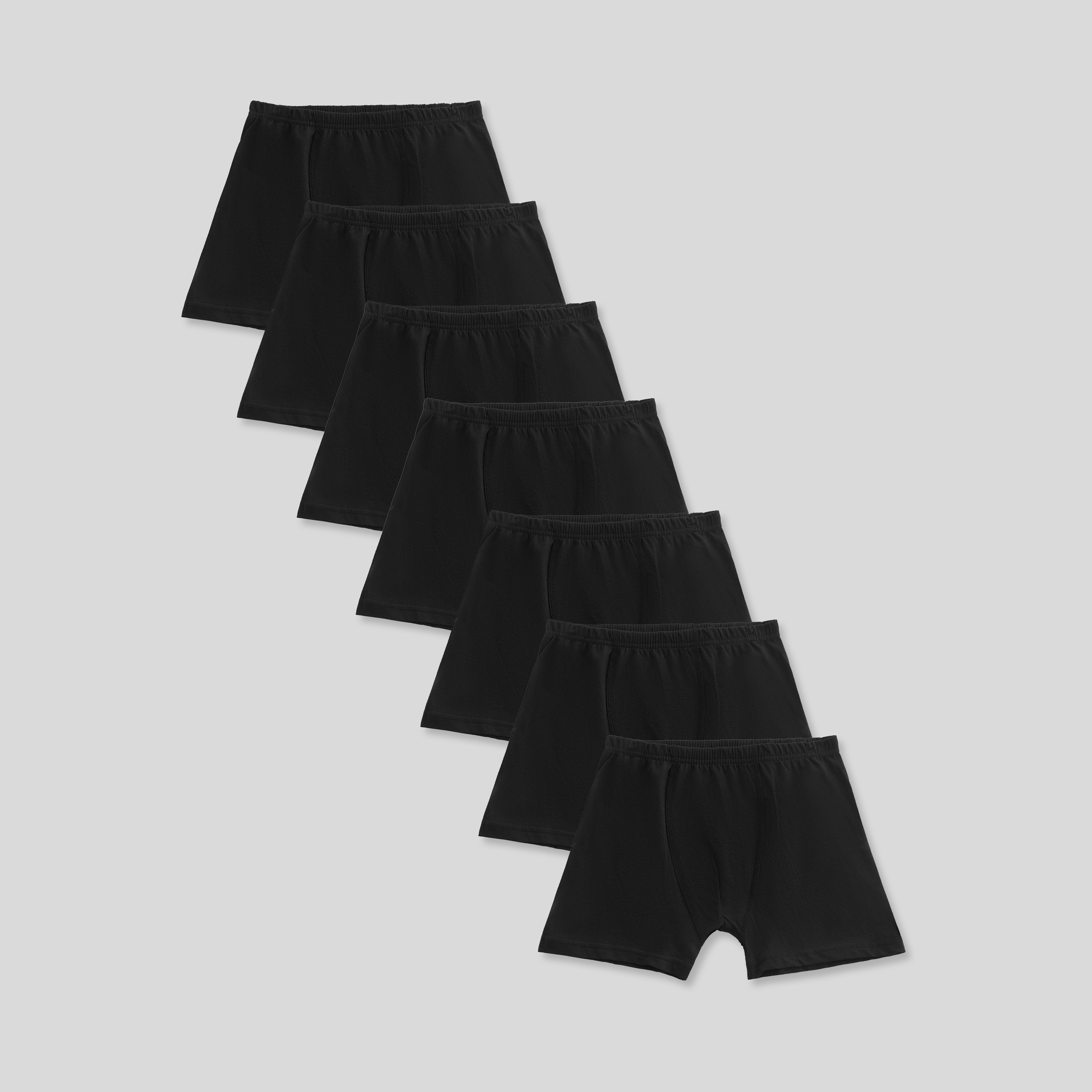 Juniors Boys Boxer Briefs with Elasticated Waistband - Cotton - Set of 7-boys-clothing-innerwear-boxersandbriefs-image-1