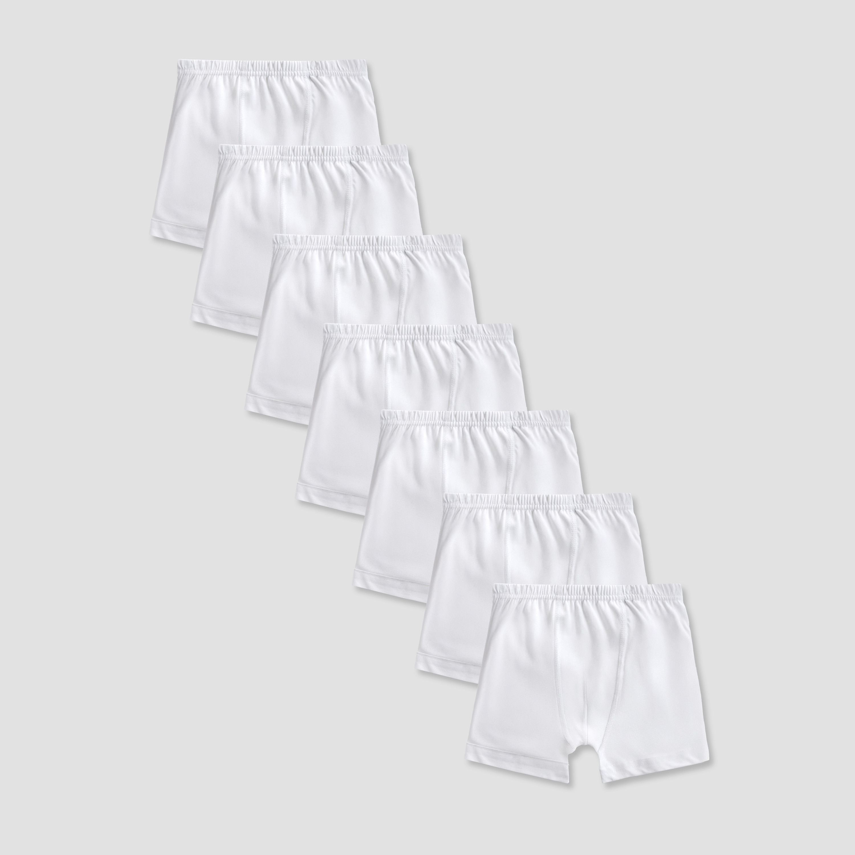 Pack of 7 Juniors Cotton Boxers with Elasticated Waist-boys-clothing-innerwear-boxersandbriefs-image-1
