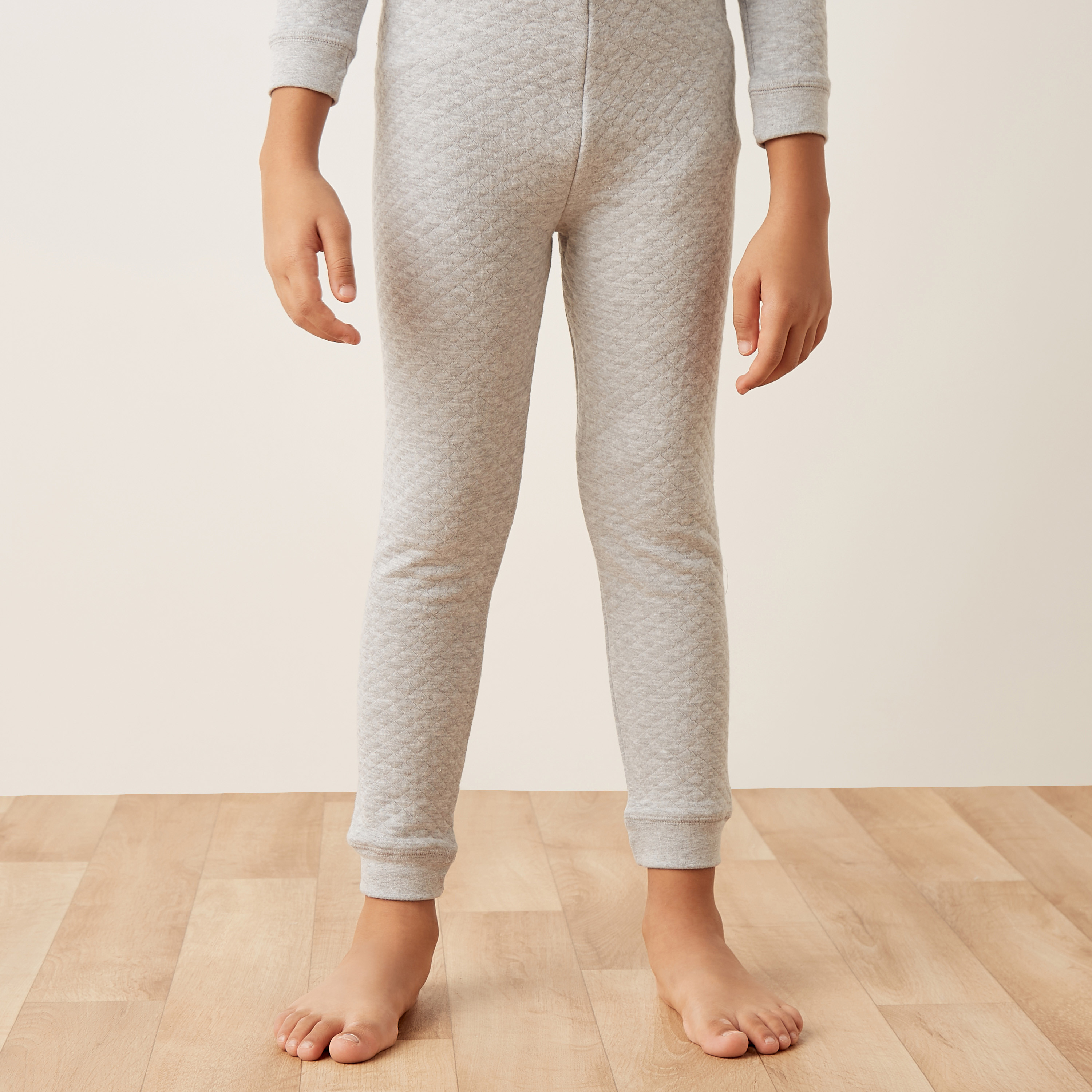 Juniors Textured Thermal T-shirt and Pyjama Set-boys-clothing-winterwear-thermalsets-image-3