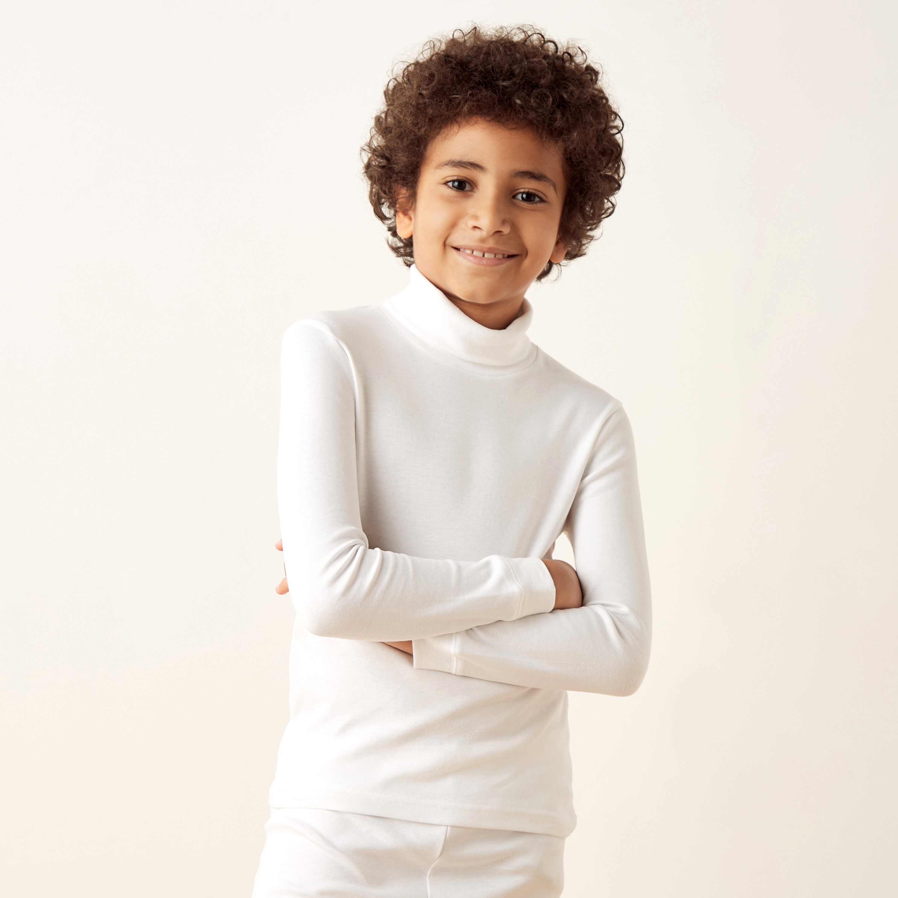 طقم بنطلون بيجاما وتيشيرت حراري سادة من جونيورز-boys-clothing-winterwear-thermalsets-image-4