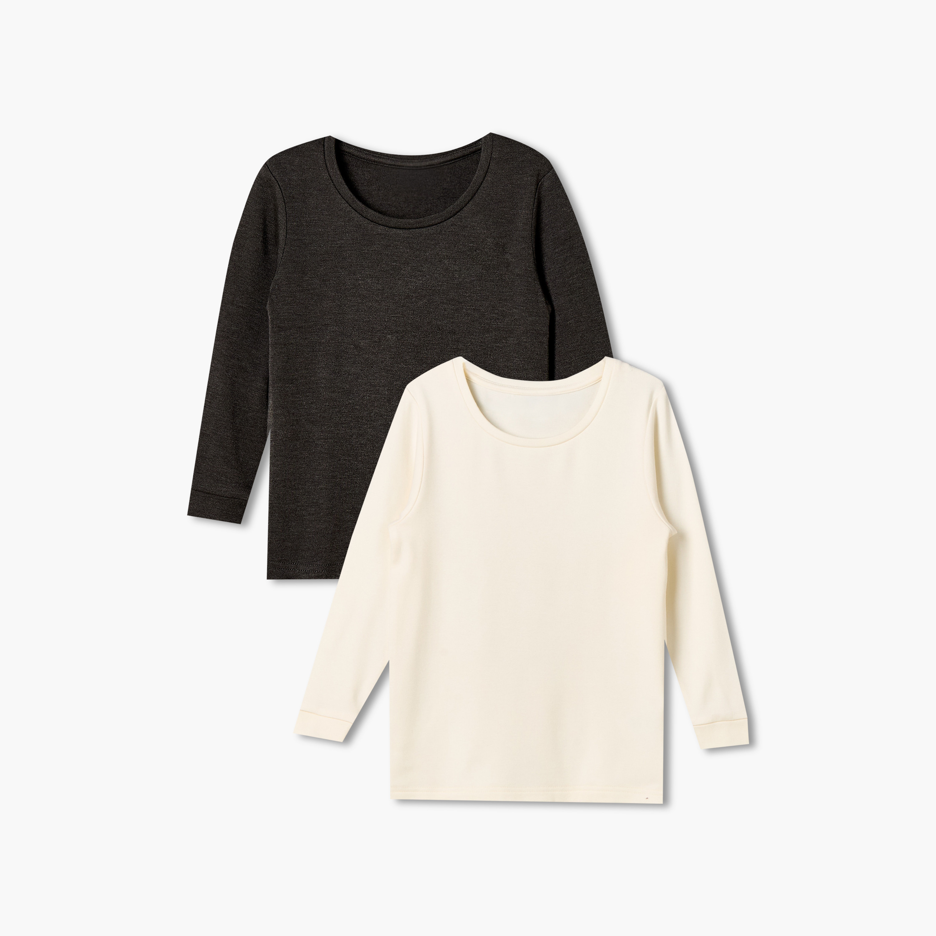 بلوزة حرارية بياقة مستديرة وأكمام طويلة من جونيورز - عبوة من قطعتين-boys-clothing-winterwear-thermalsets-image-1