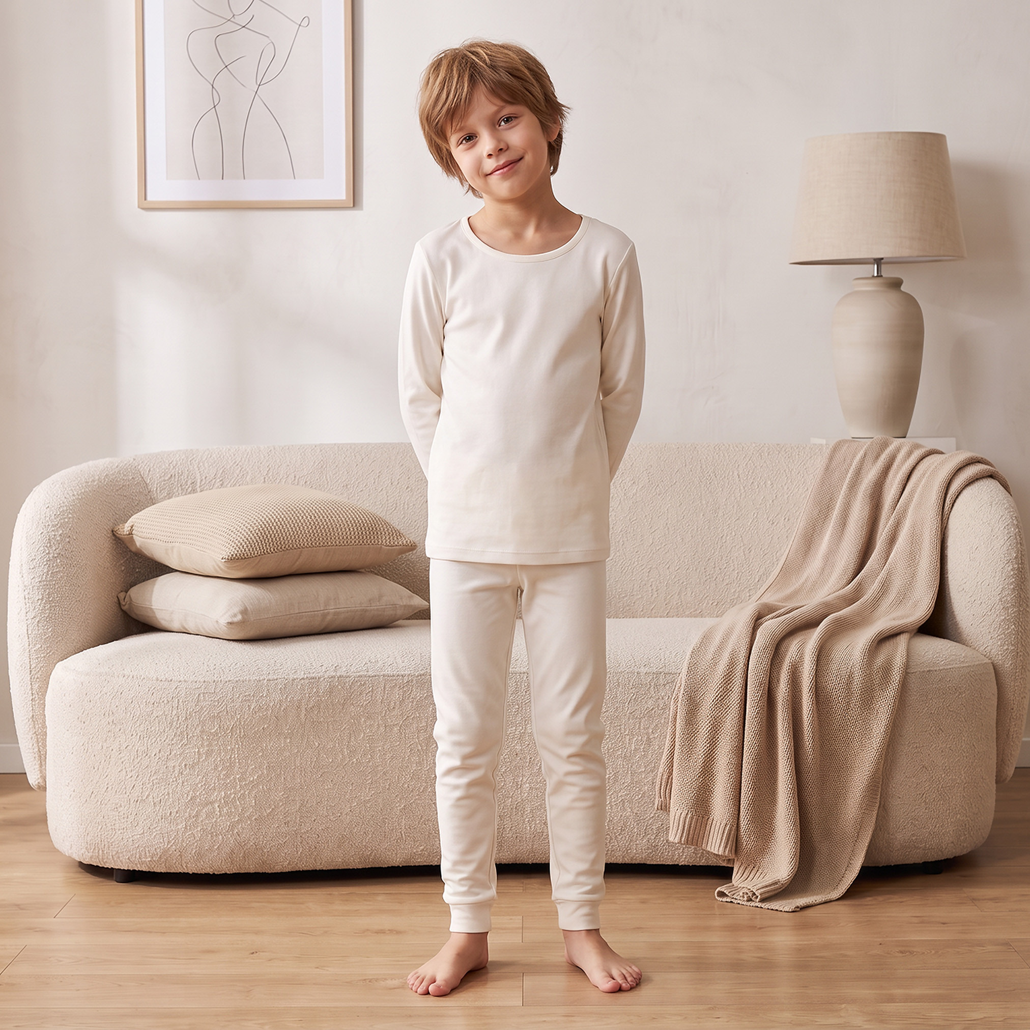 بلوزة حرارية بياقة مستديرة وأكمام طويلة من جونيورز - عبوة من قطعتين-boys-clothing-winterwear-thermalsets-image-5