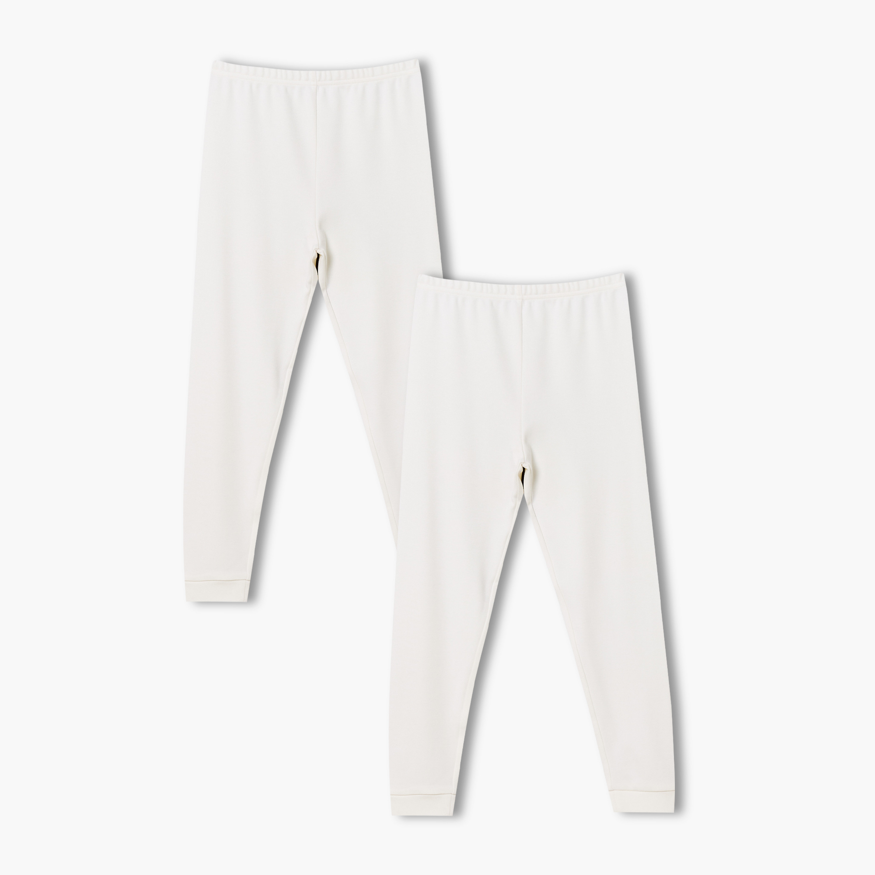Pack of 2 Juniors Thermal Pants with Elasticated Waistband-boys-clothing-winterwear-thermalsets-image-1