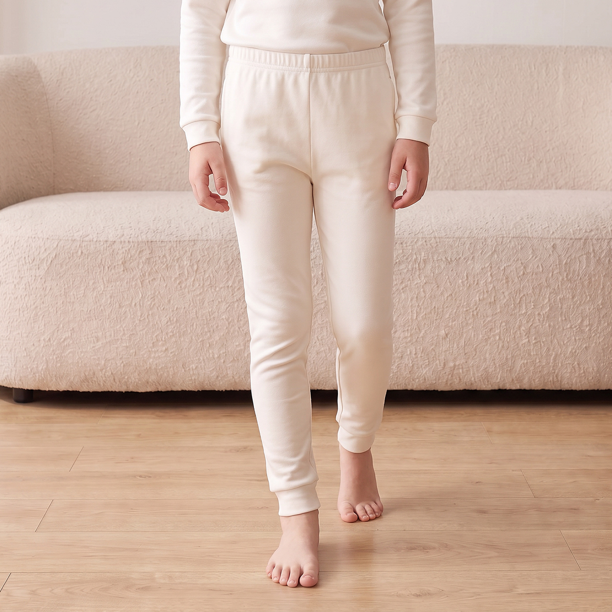 Pack of 2 Juniors Thermal Pants with Elasticated Waistband-boys-clothing-winterwear-thermalsets-image-2