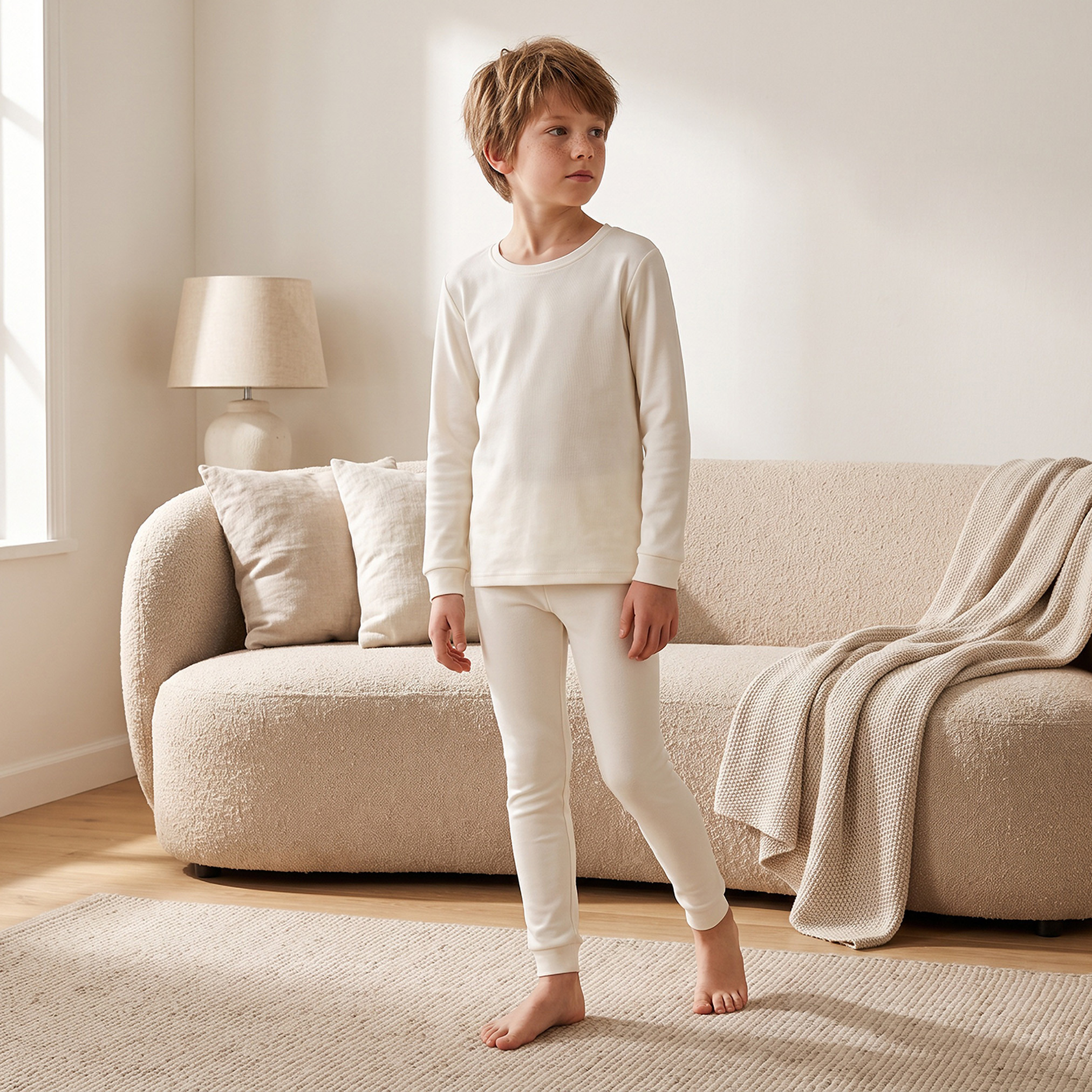 Juniors Round Neck Long Sleeves Thermal Set-boys-clothing-winterwear-thermalsets-image-1