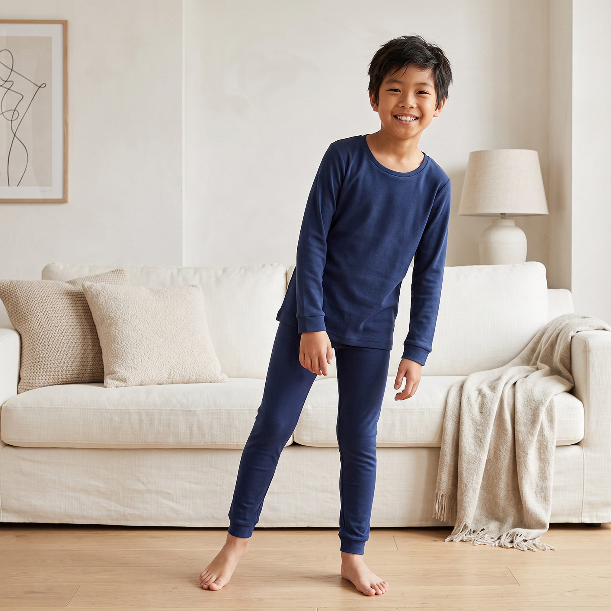 طقم حراري بياقة ضيقة وأكمام طويلة من جونيورز-boys-clothing-winterwear-thermalsets-image-1