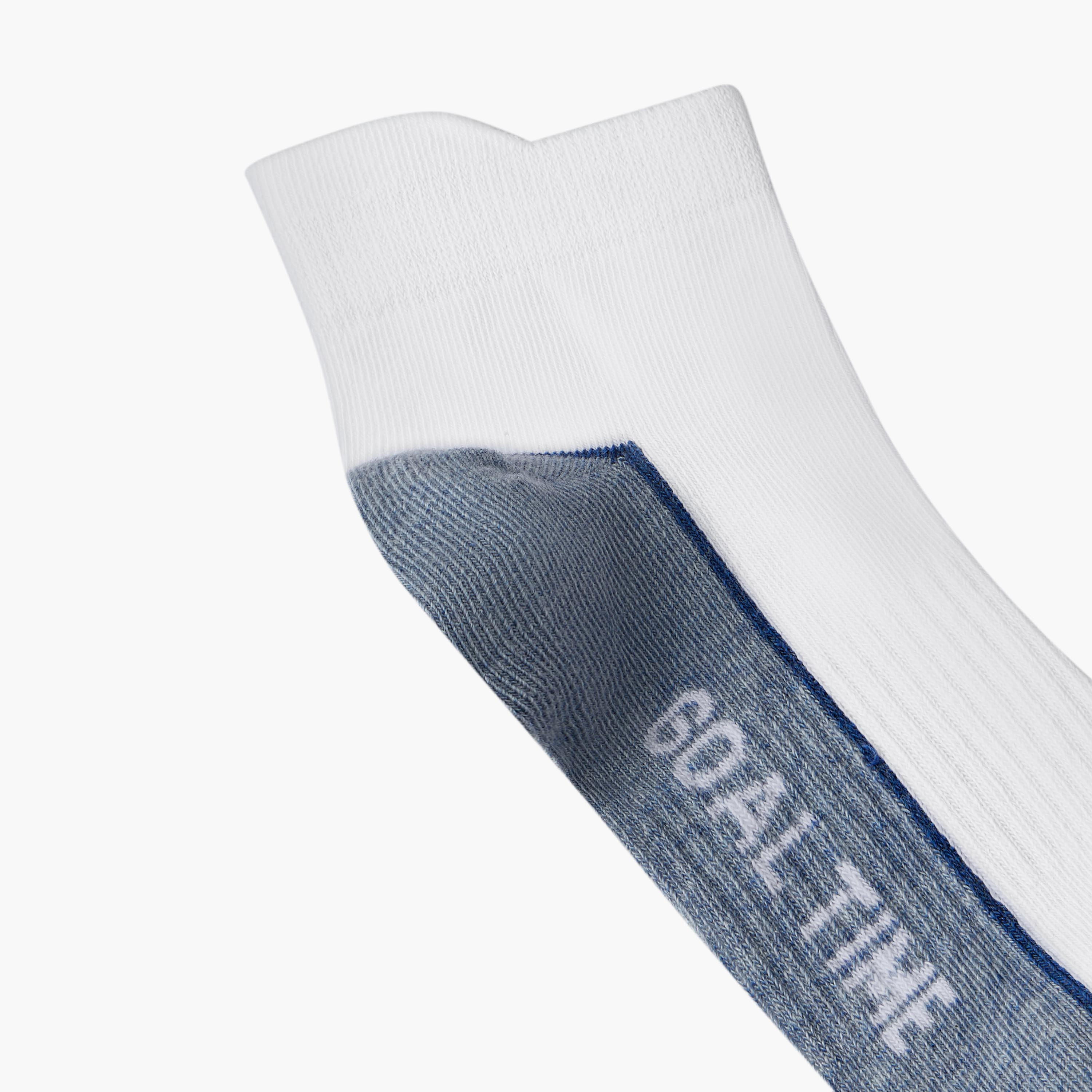 Pack of 3 Juniors Boys Socks with Slogan Print-boys-accessories-socks-image-3