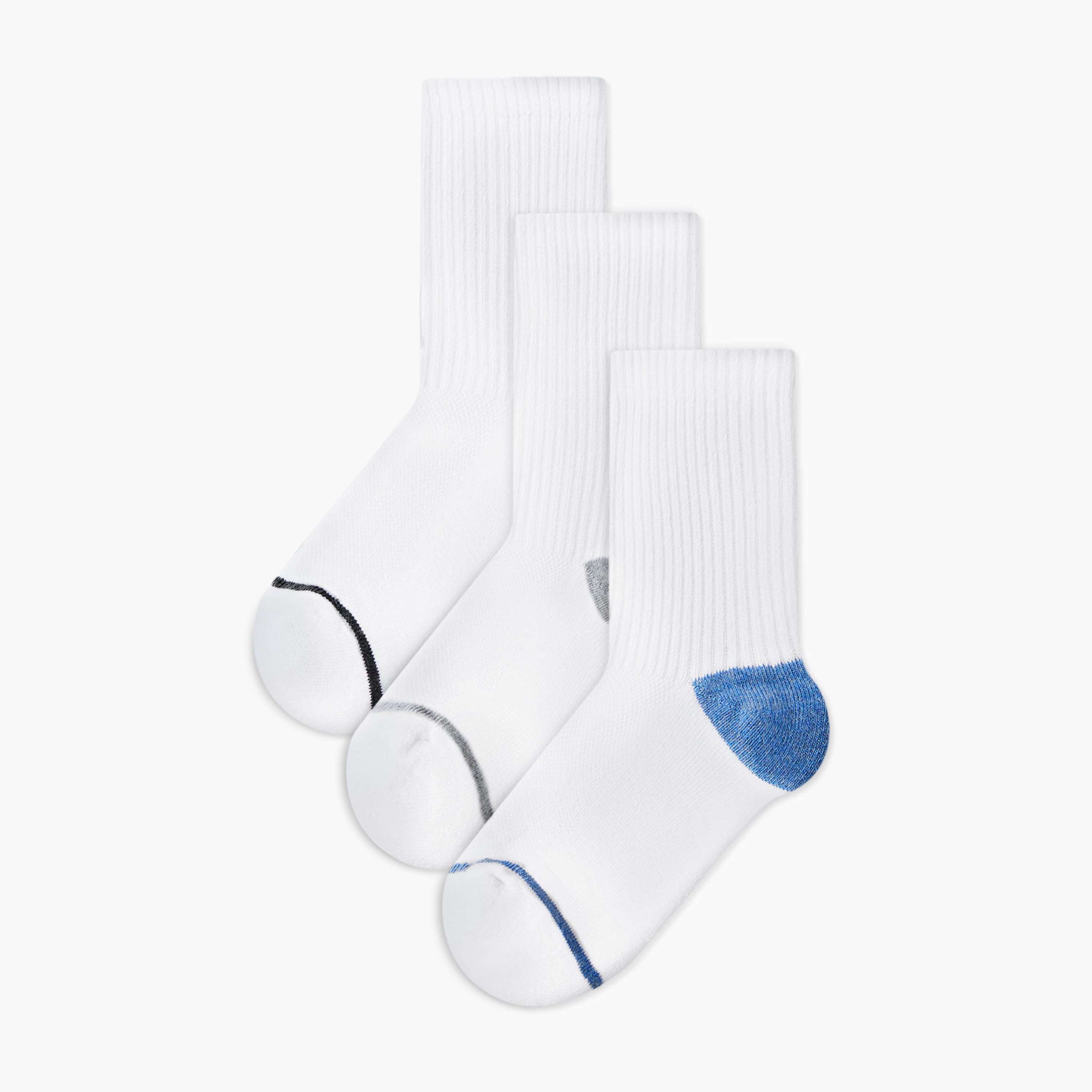 طقم جوارب بطول ربع الساق للأولاد 3 أزواج من جونيورز-boys-accessories-socks-image-1